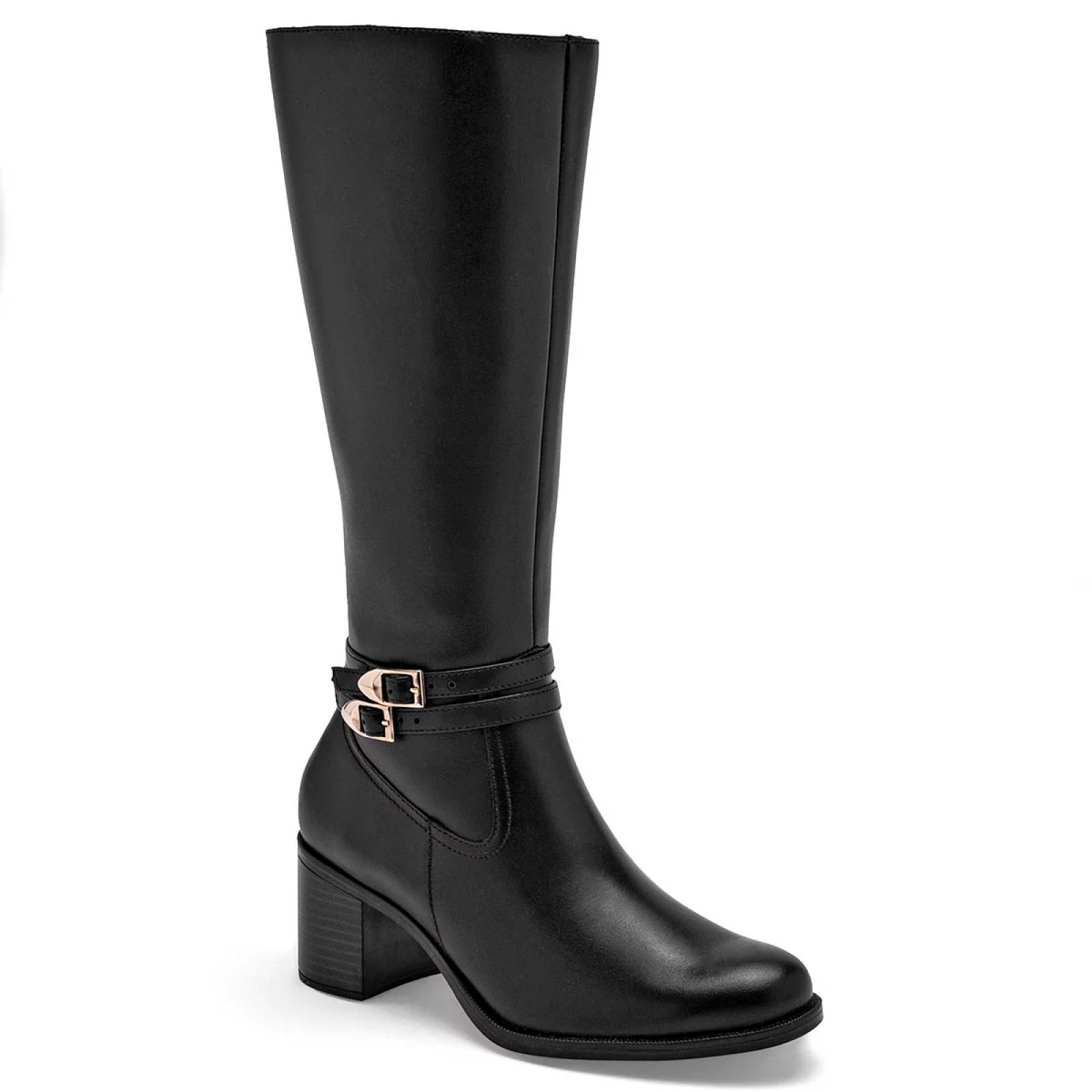 BOTA LARGA CON PLATAFORMA Y HEBILLA Flexi 109221 Color Negro PARA Mujer Tx7