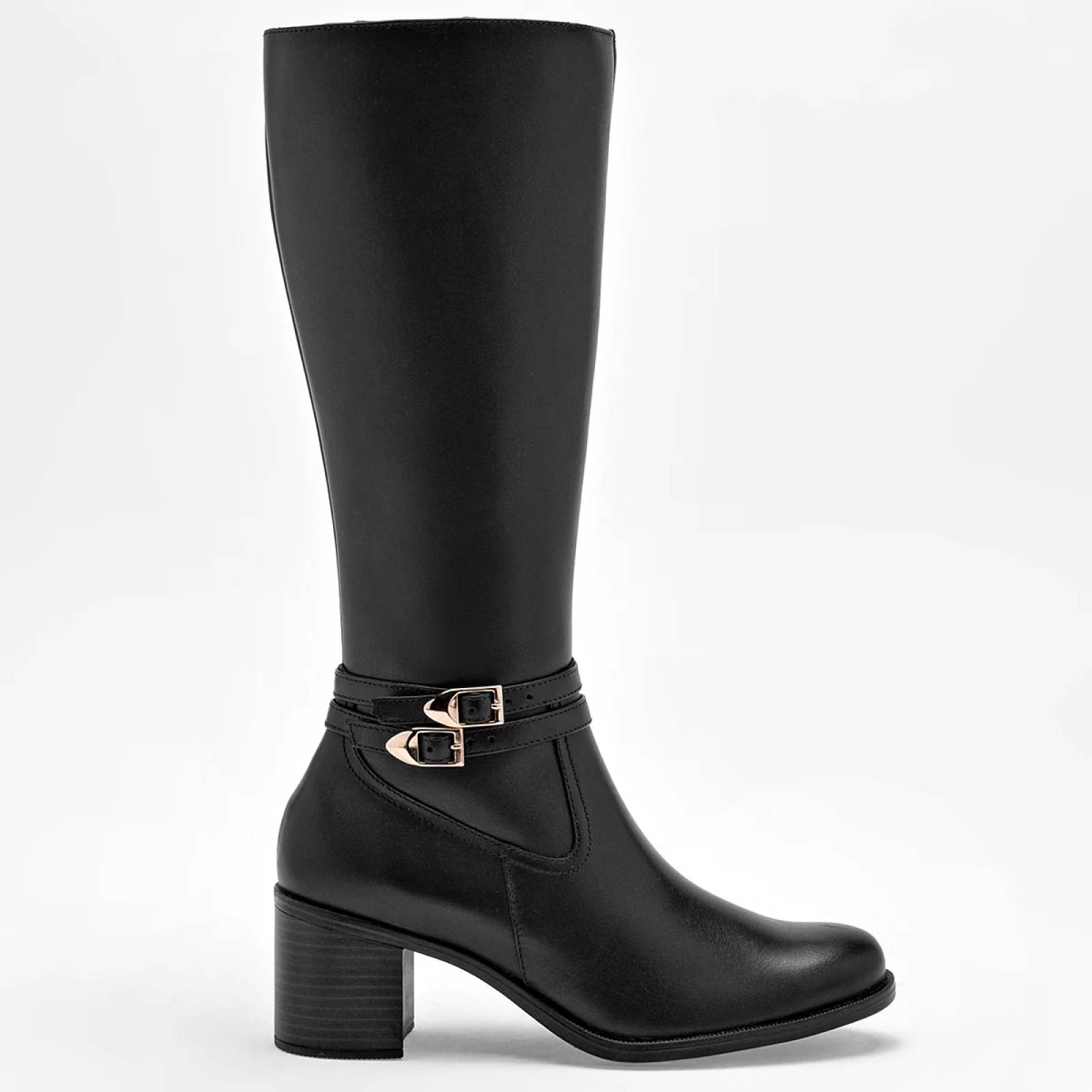 BOTA LARGA CON PLATAFORMA Y HEBILLA Flexi 109221 Color Negro PARA Mujer Tx7