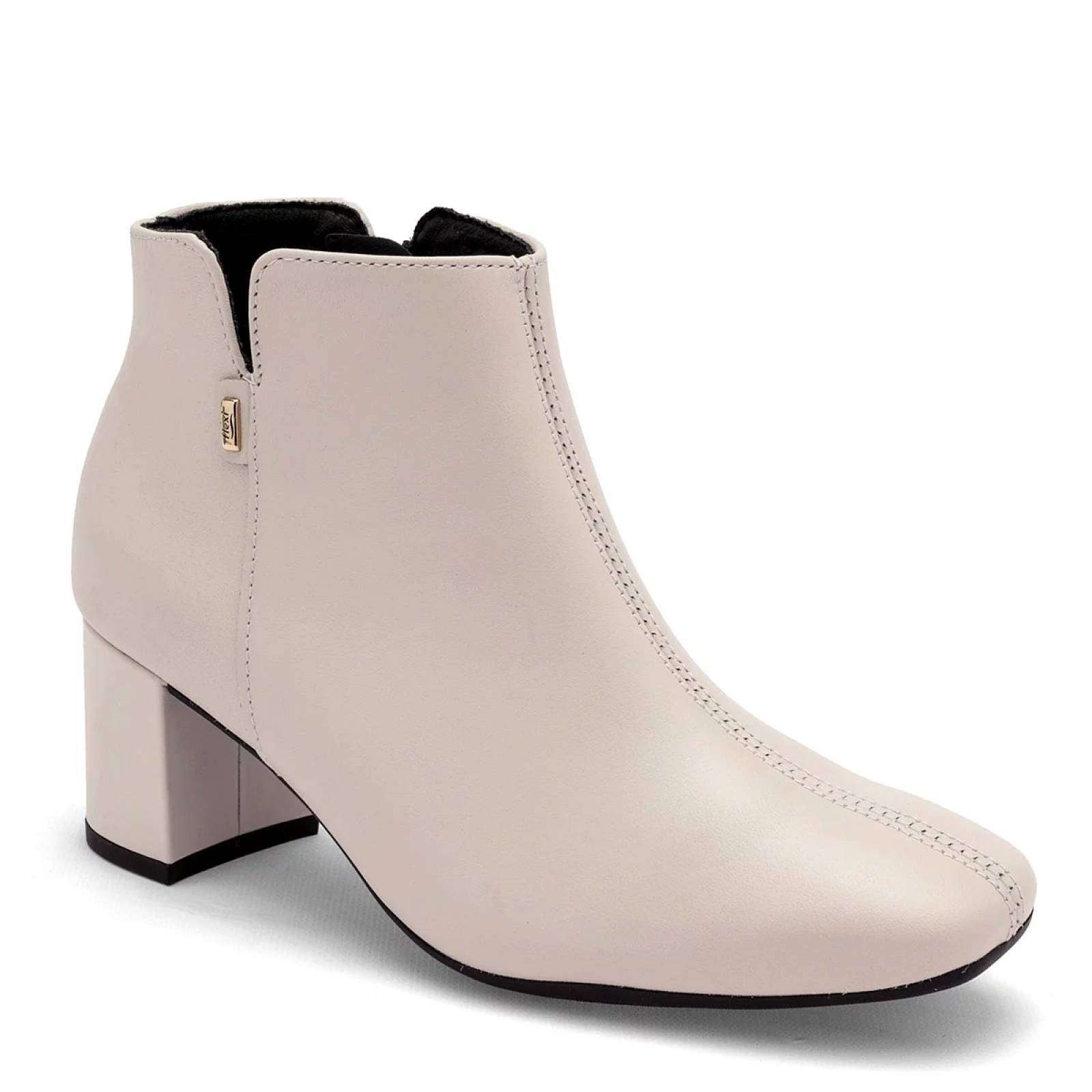 BOTIN CON CIERRE Y TACON CUADRADO Flexi 119706 Color Beige PARA Mujer Tx7