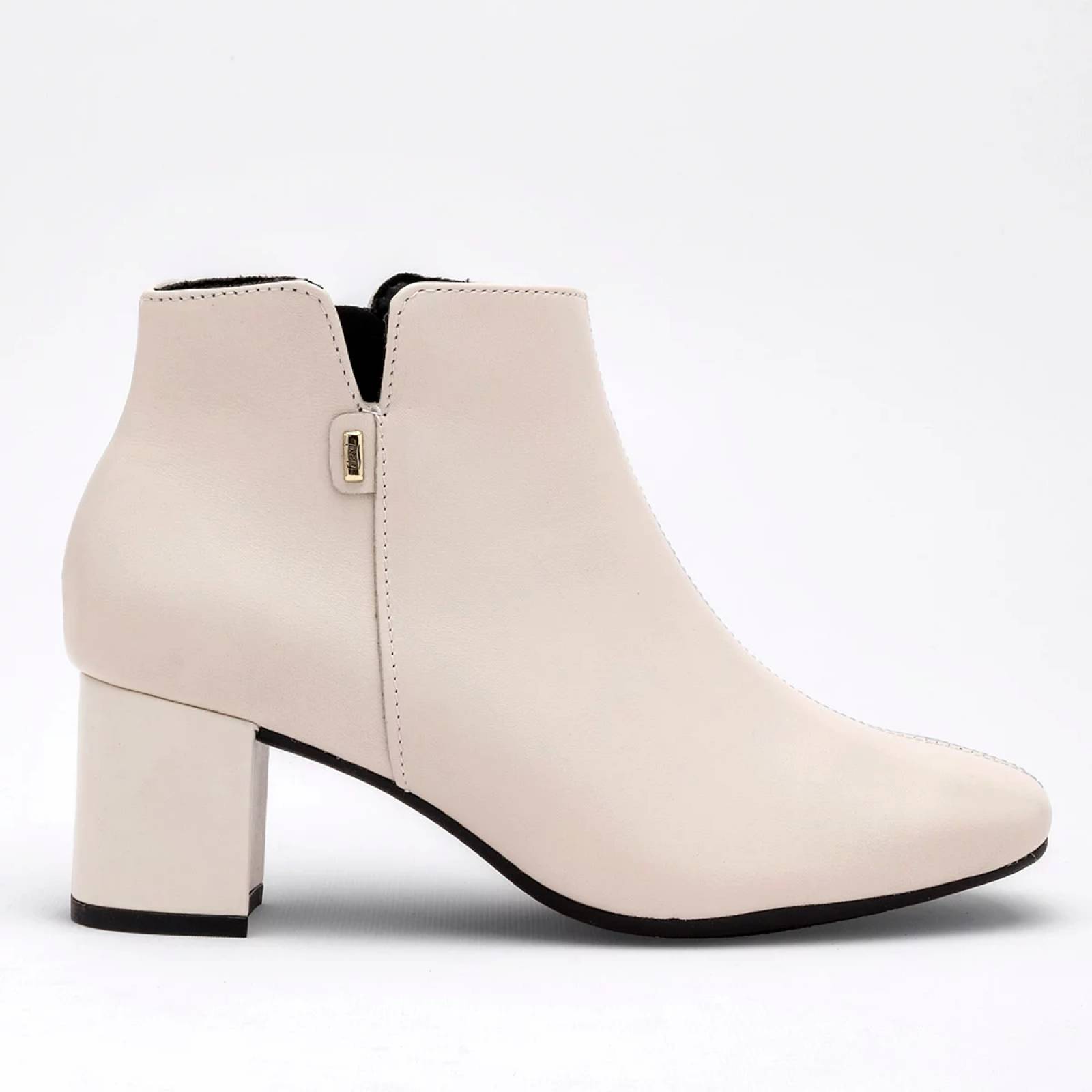 BOTIN CON CIERRE Y TACON CUADRADO Flexi 119706 Color Beige PARA Mujer Tx7