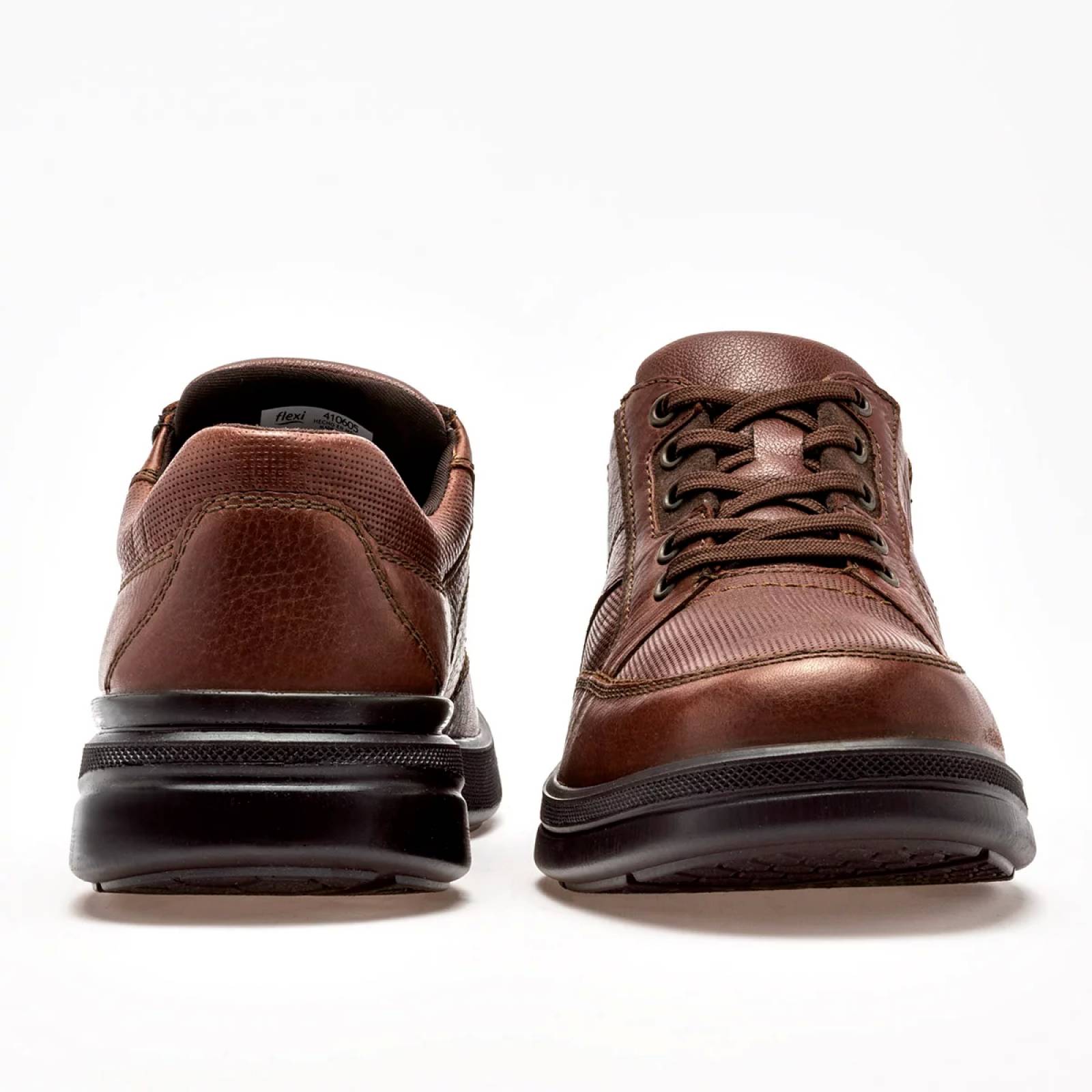 ZAPATO CASUAL Flexi 410605 Color Cafe PARA Hombre Tx7