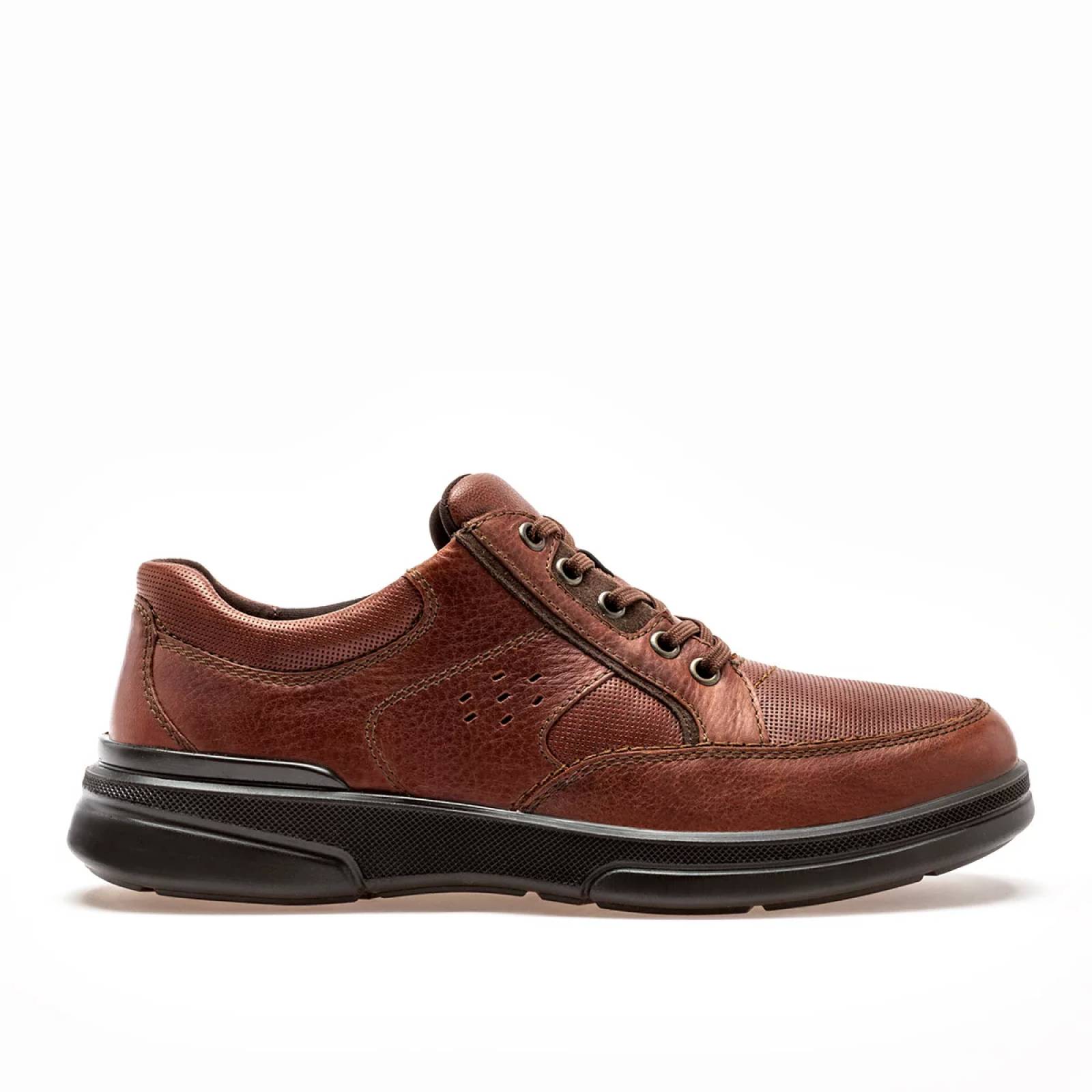 ZAPATO CASUAL Flexi 410605 Color Cafe PARA Hombre Tx7