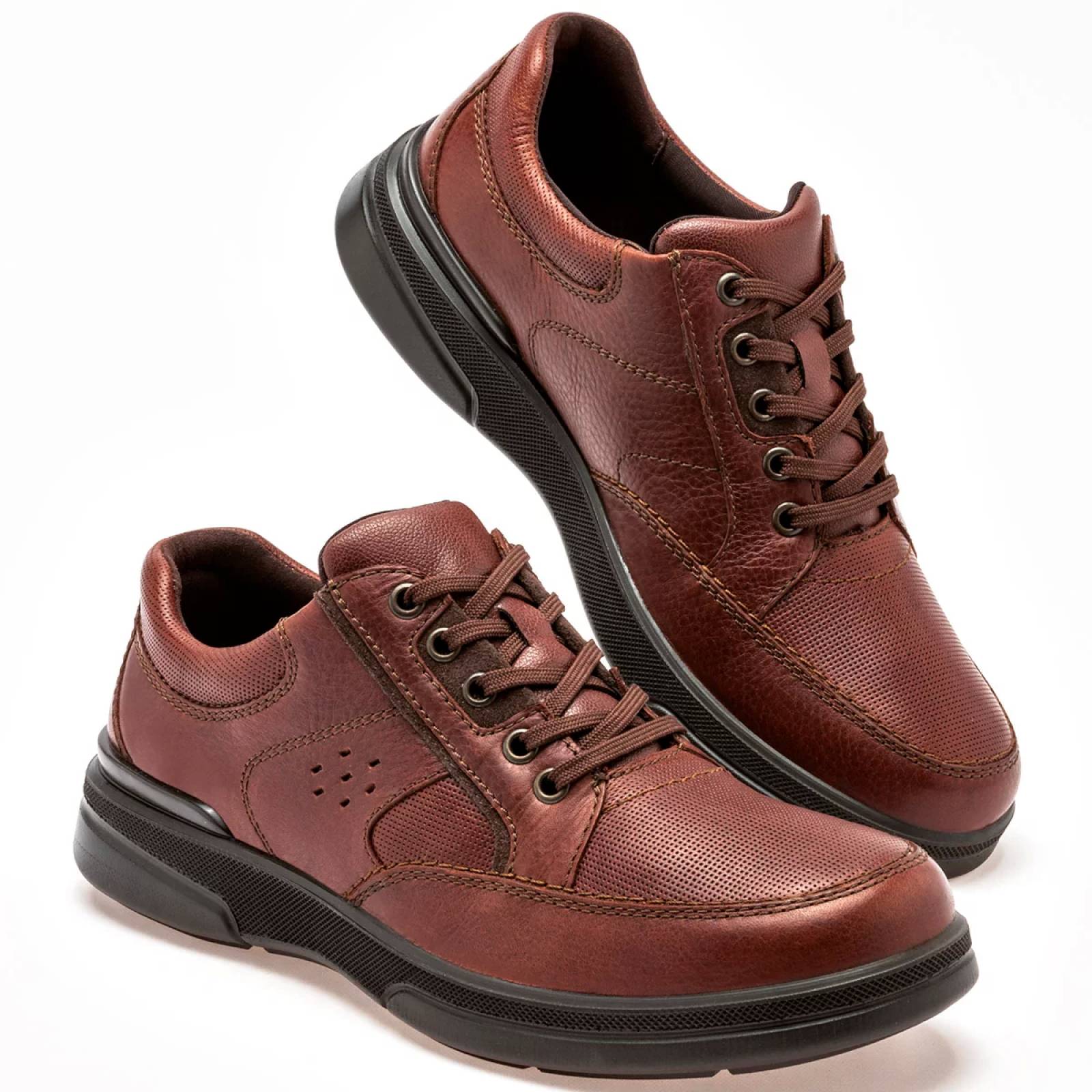 ZAPATO CASUAL Flexi 410605 Color Cafe PARA Hombre Tx7