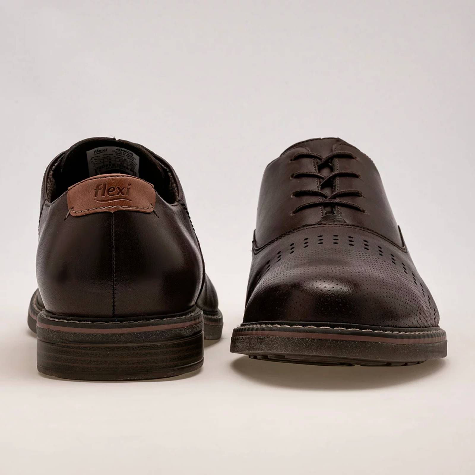 ZAPATO VESTIR Flexi 404608 Color Cafe PARA Hombre Tx7