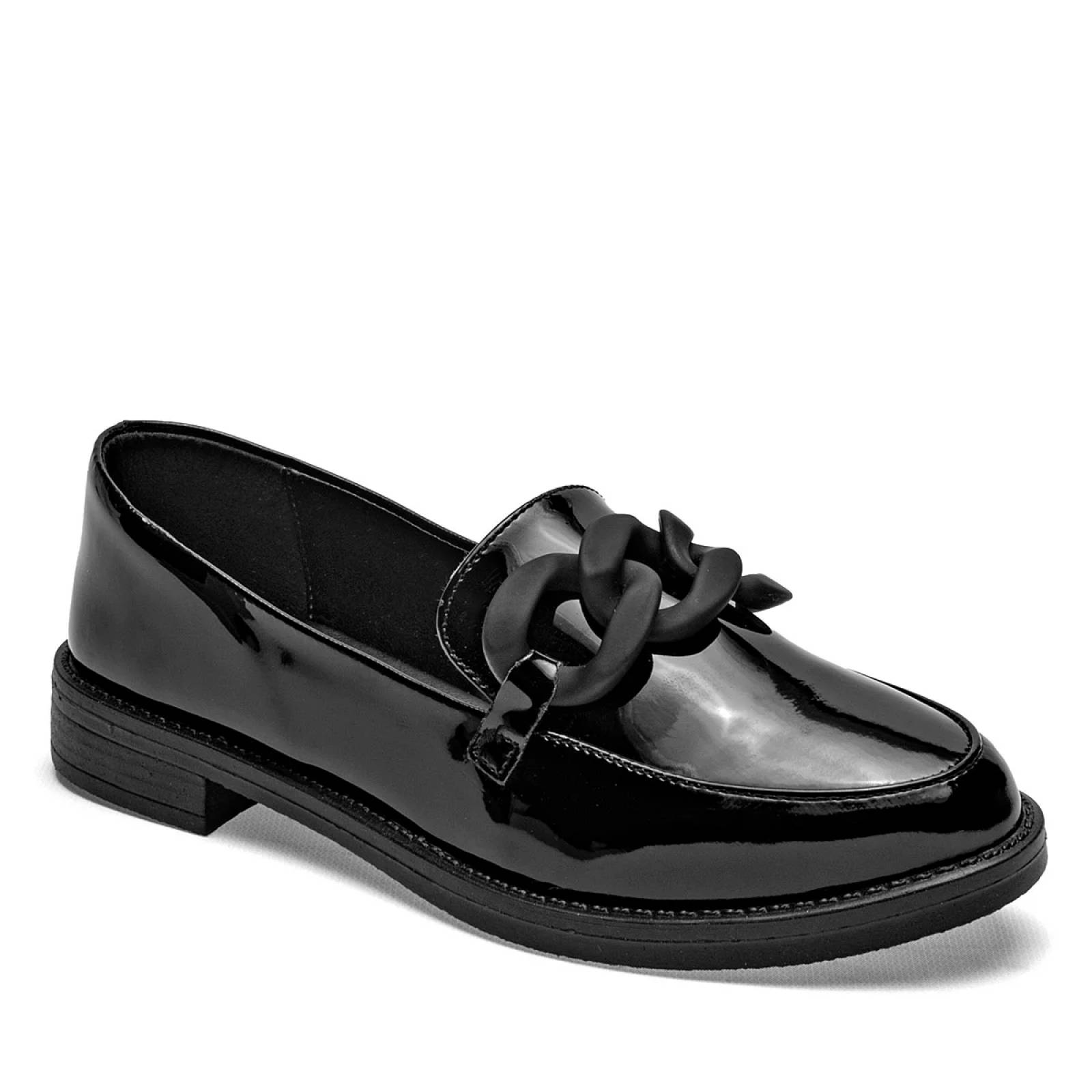 MOCASIN ESCOLAR CHAROL Been class 16496 Color Negro PARA Mujer Tx7