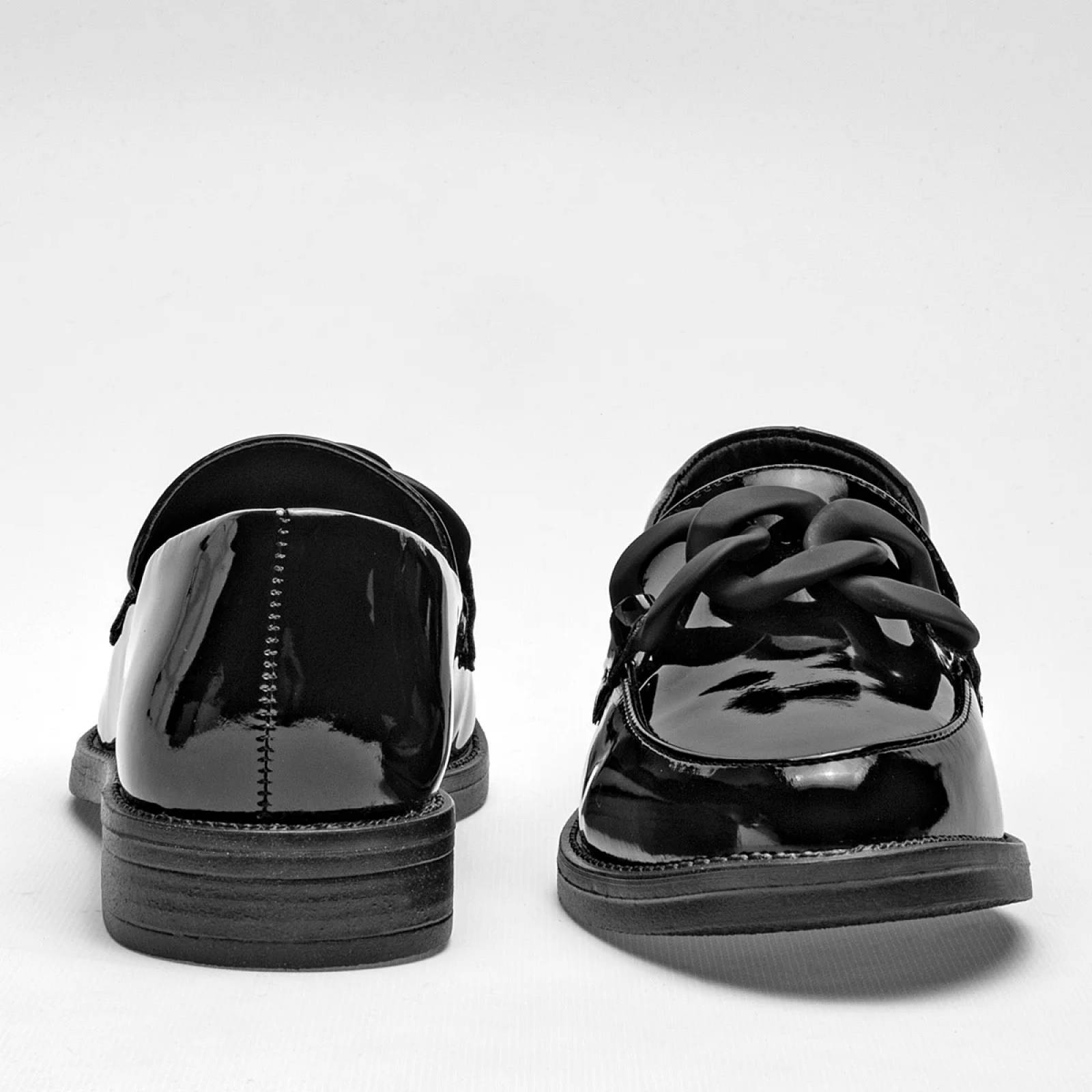MOCASIN ESCOLAR CHAROL Been class 16496 Color Negro PARA Mujer Tx7