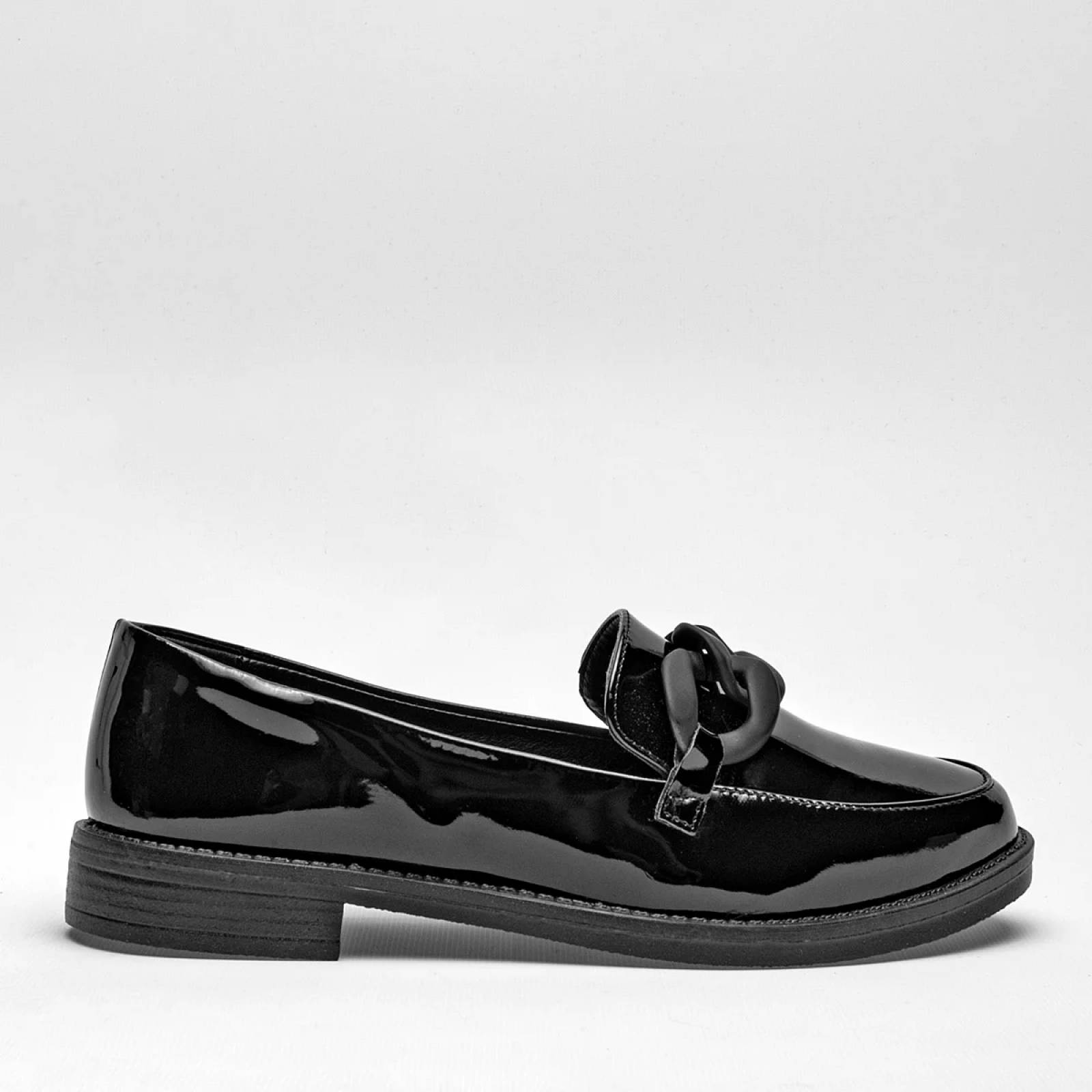 MOCASIN ESCOLAR CHAROL Been class 16496 Color Negro PARA Mujer Tx7
