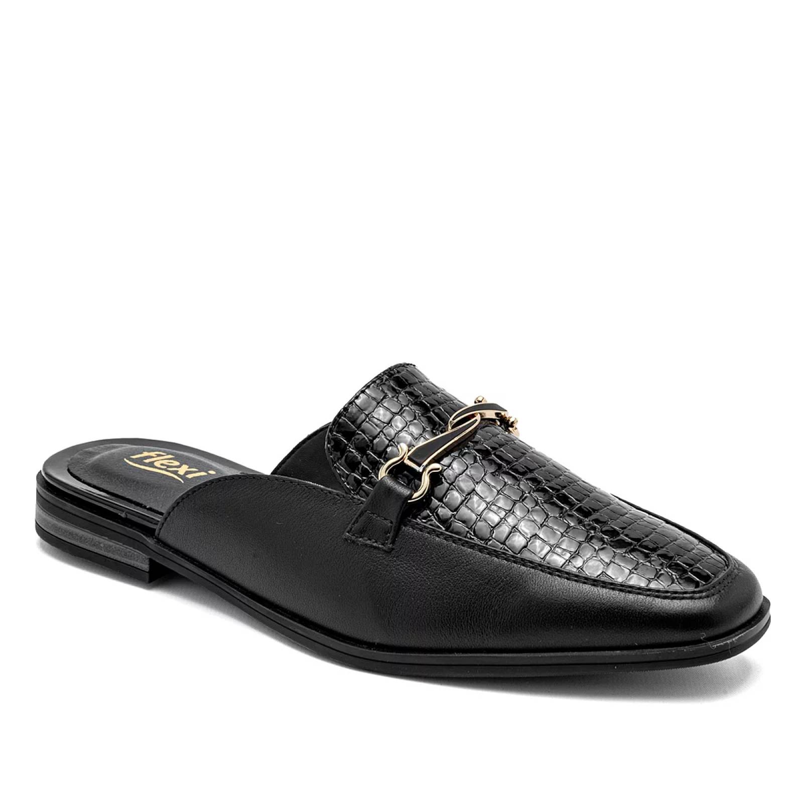 ZAPATO SUECO Flexi 126603 Color Negro PARA Mujer Tx7