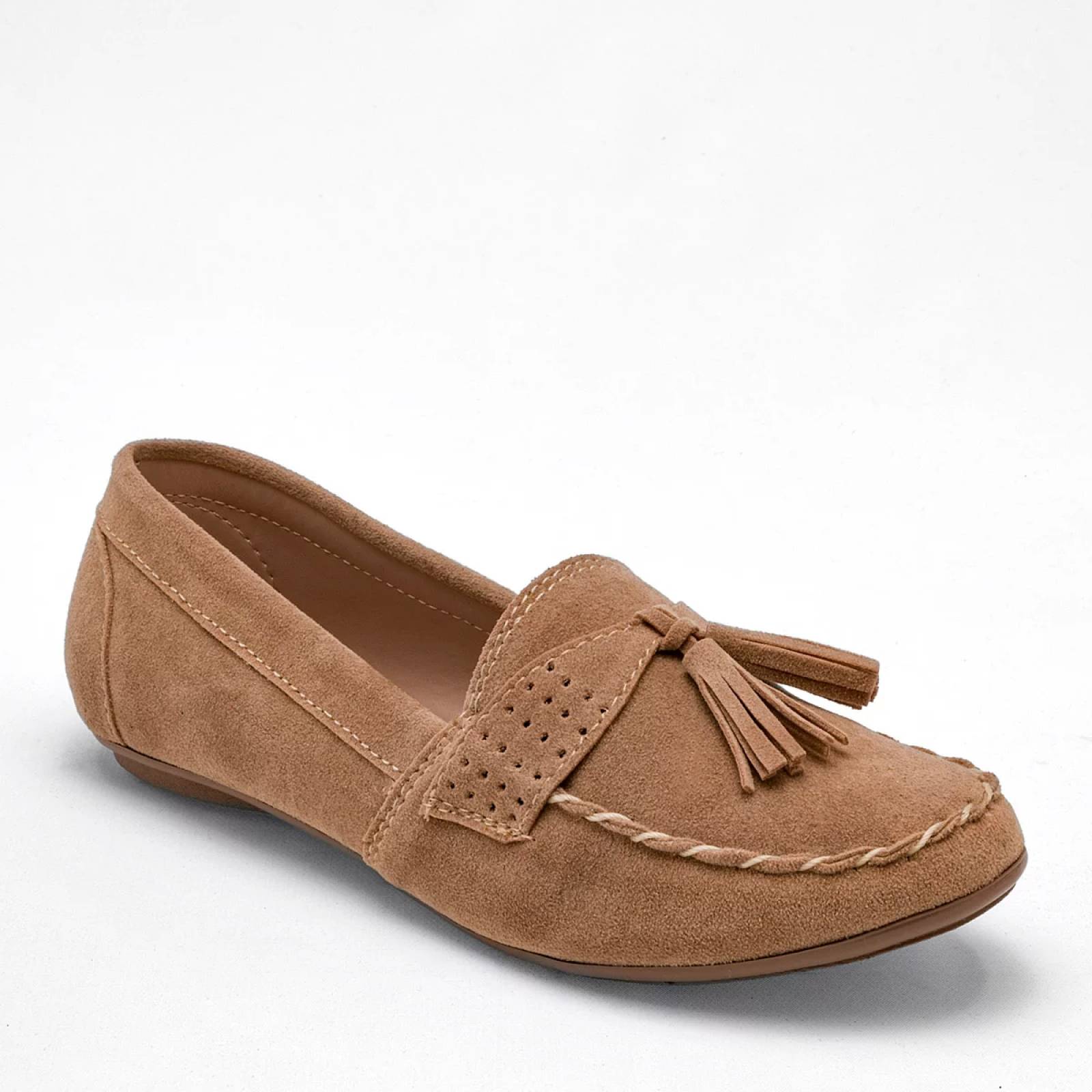 MOCASIN GAMUZA Rumores 10203 Color Beige PARA Mujer Tx7