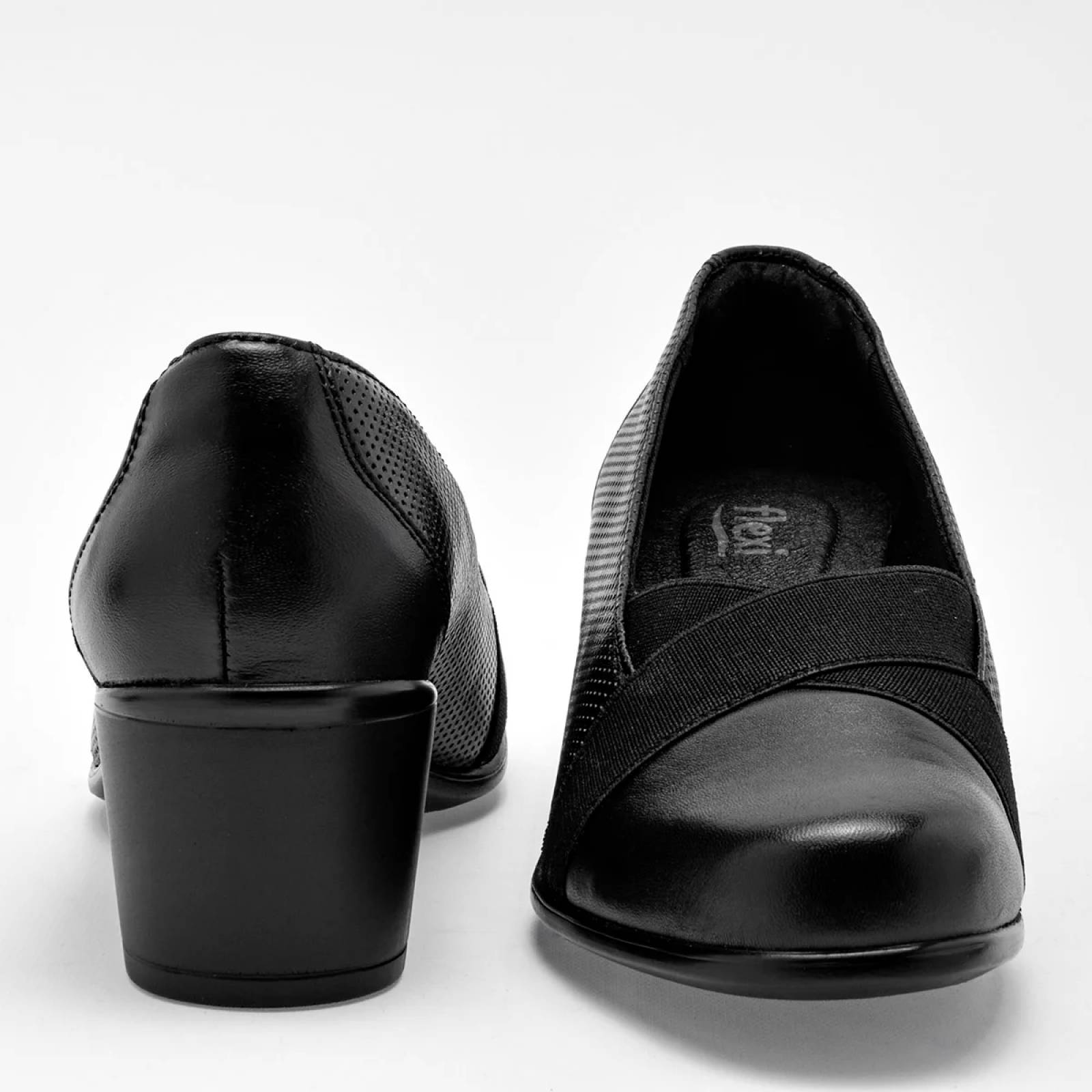 TACON CERRADO Flexi 110403 Color Negro PARA Mujer Tx7