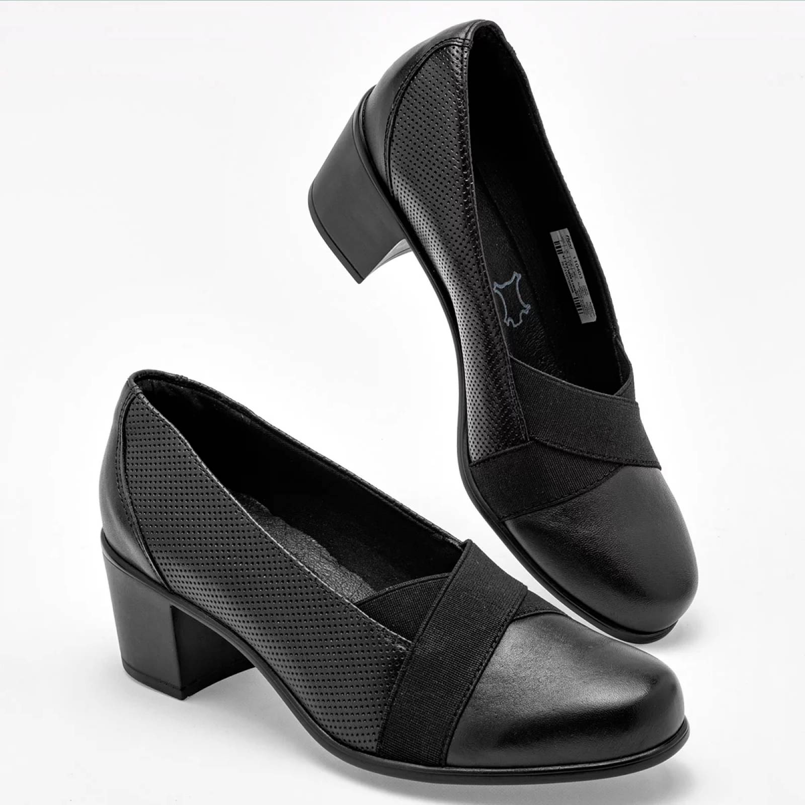 TACON CERRADO Flexi 110403 Color Negro PARA Mujer Tx7