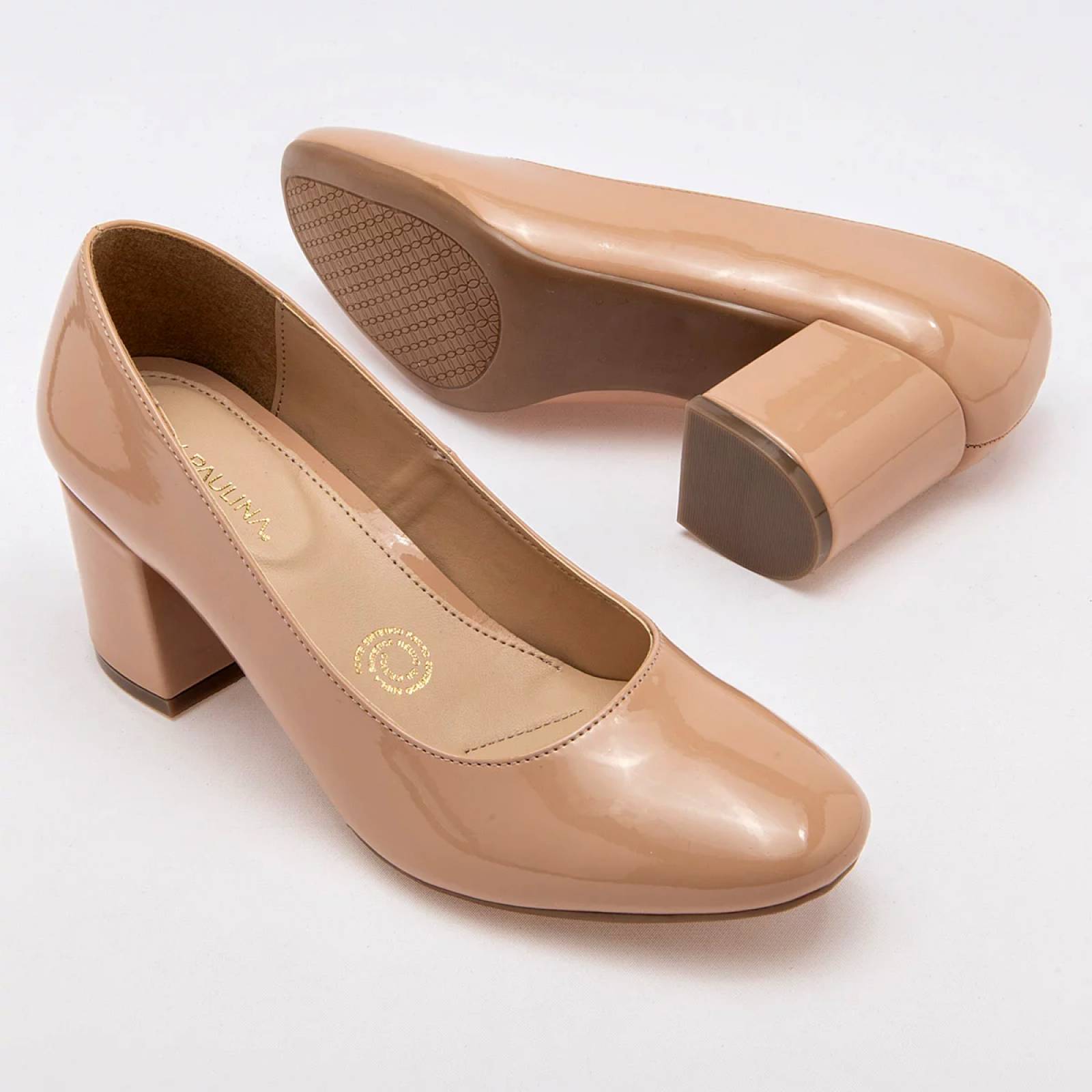 TACON CERRADO CHAROL Lady paulina 32101 Color Beige PARA Mujer Tx7