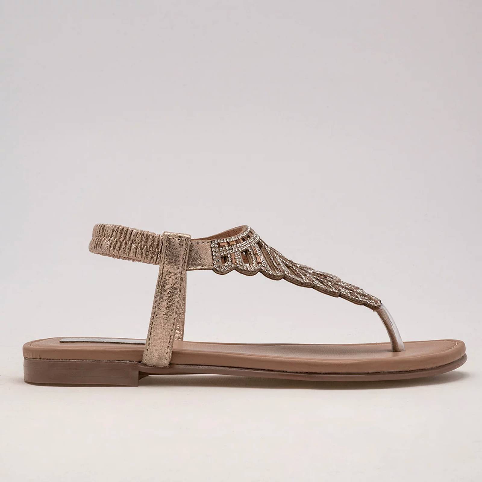 SANDALIA PATA DE GALLO Moramora 1800400 Color Oro PARA Mujer Tx7