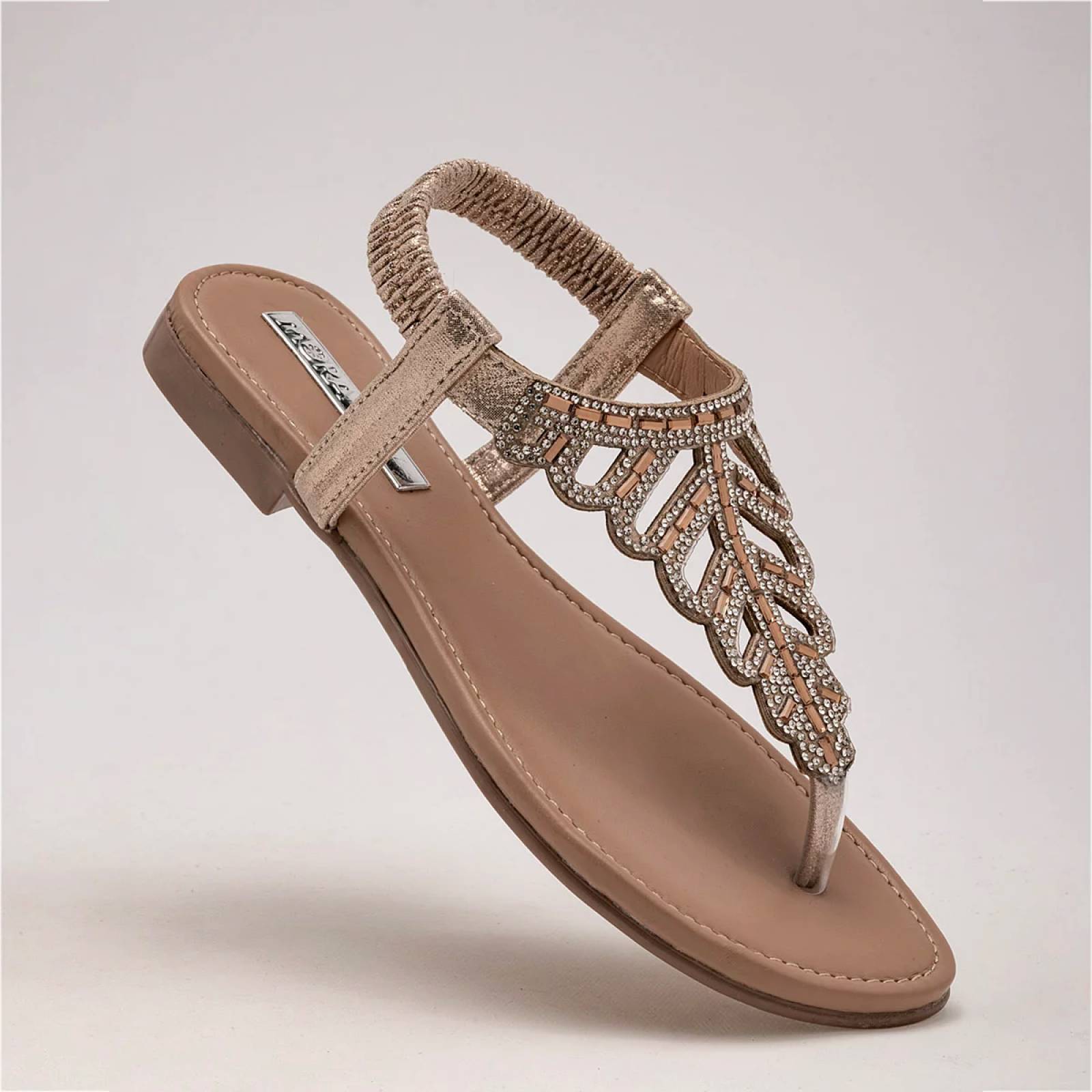SANDALIA PATA DE GALLO Moramora 1800400 Color Oro PARA Mujer Tx7