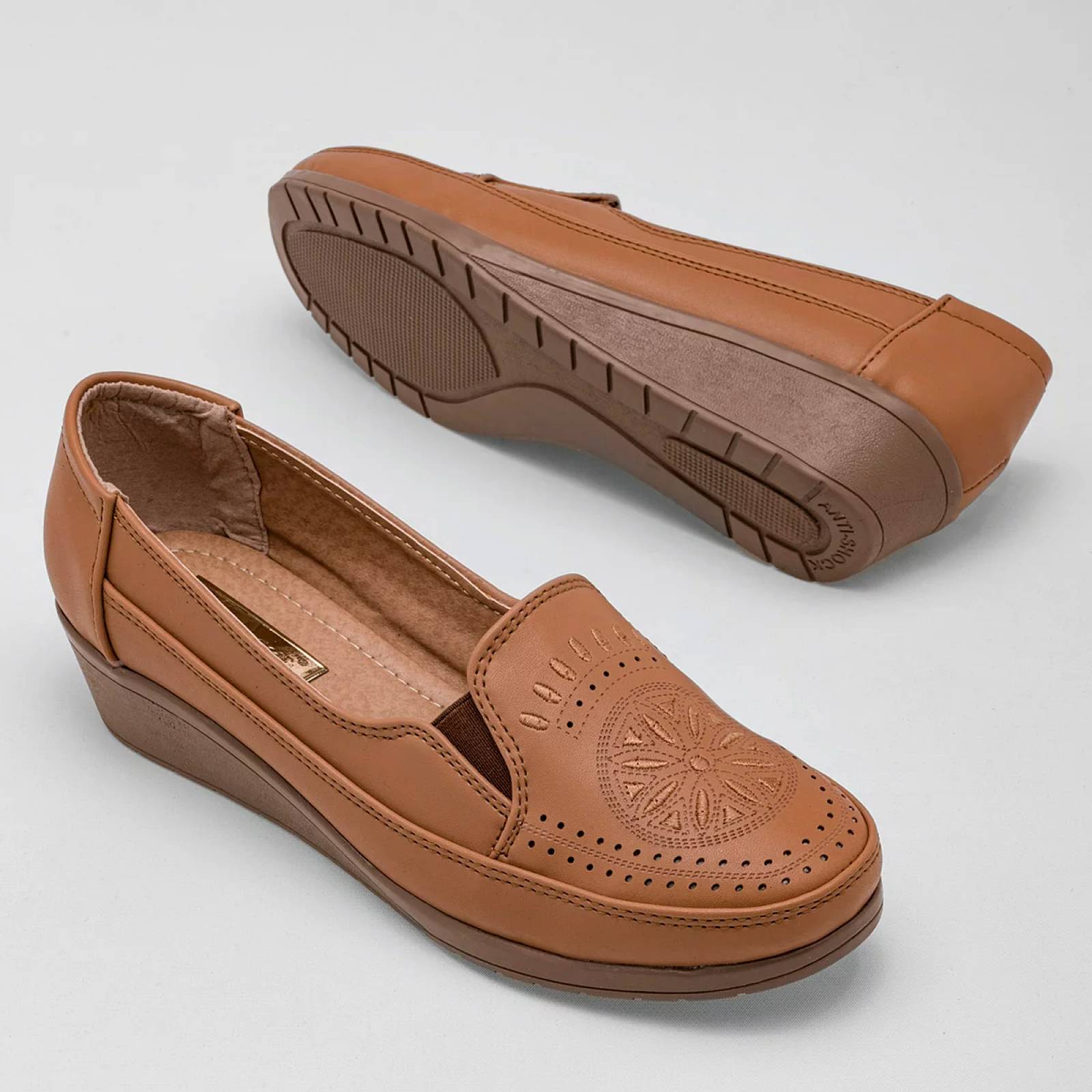 PLATAFORMA CERRADA Rumores 1970 Color CAMEL PARA Mujer Tx7