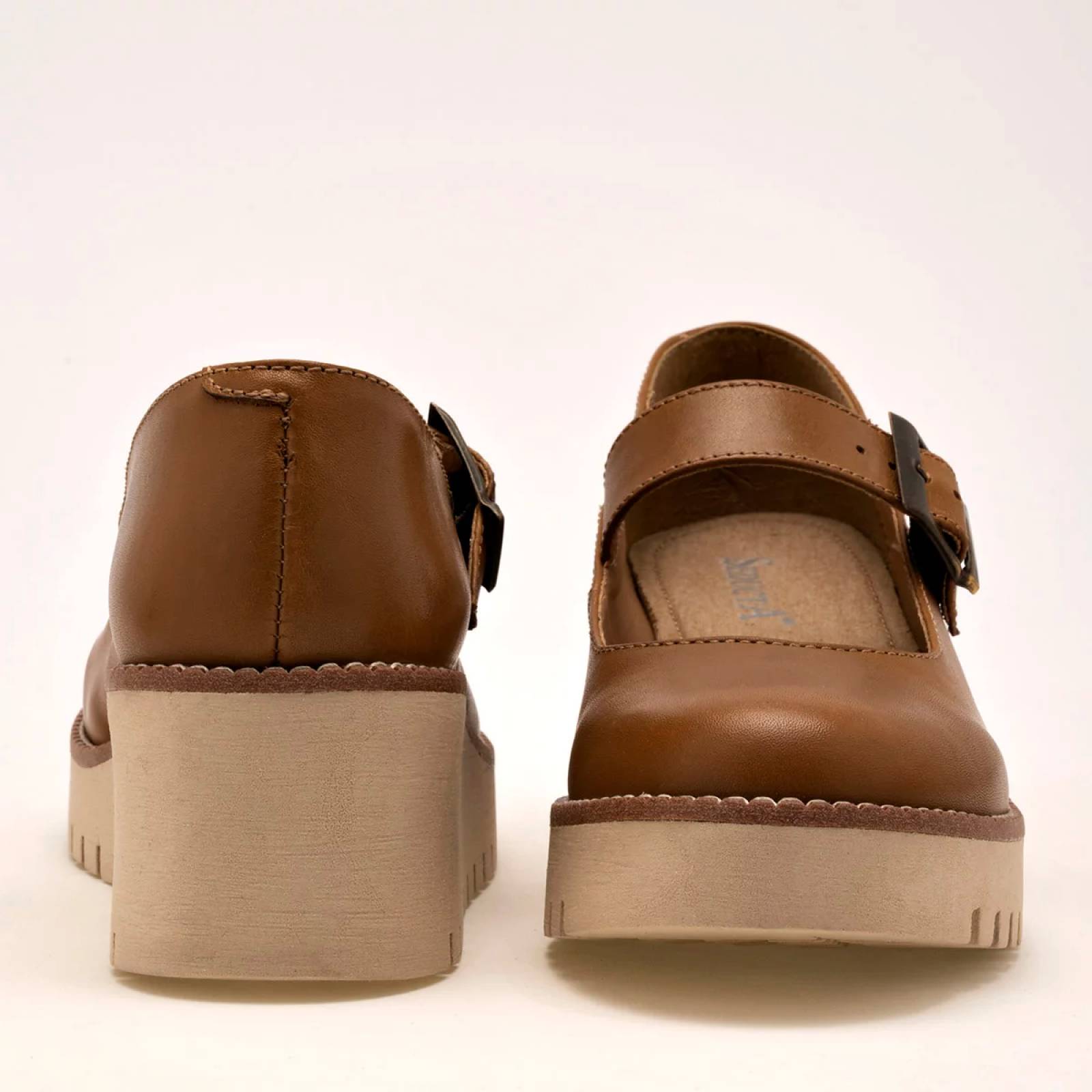 PLATAFORMA CERRADA Seducta 511 Color CAMEL PARA Mujer Tx7
