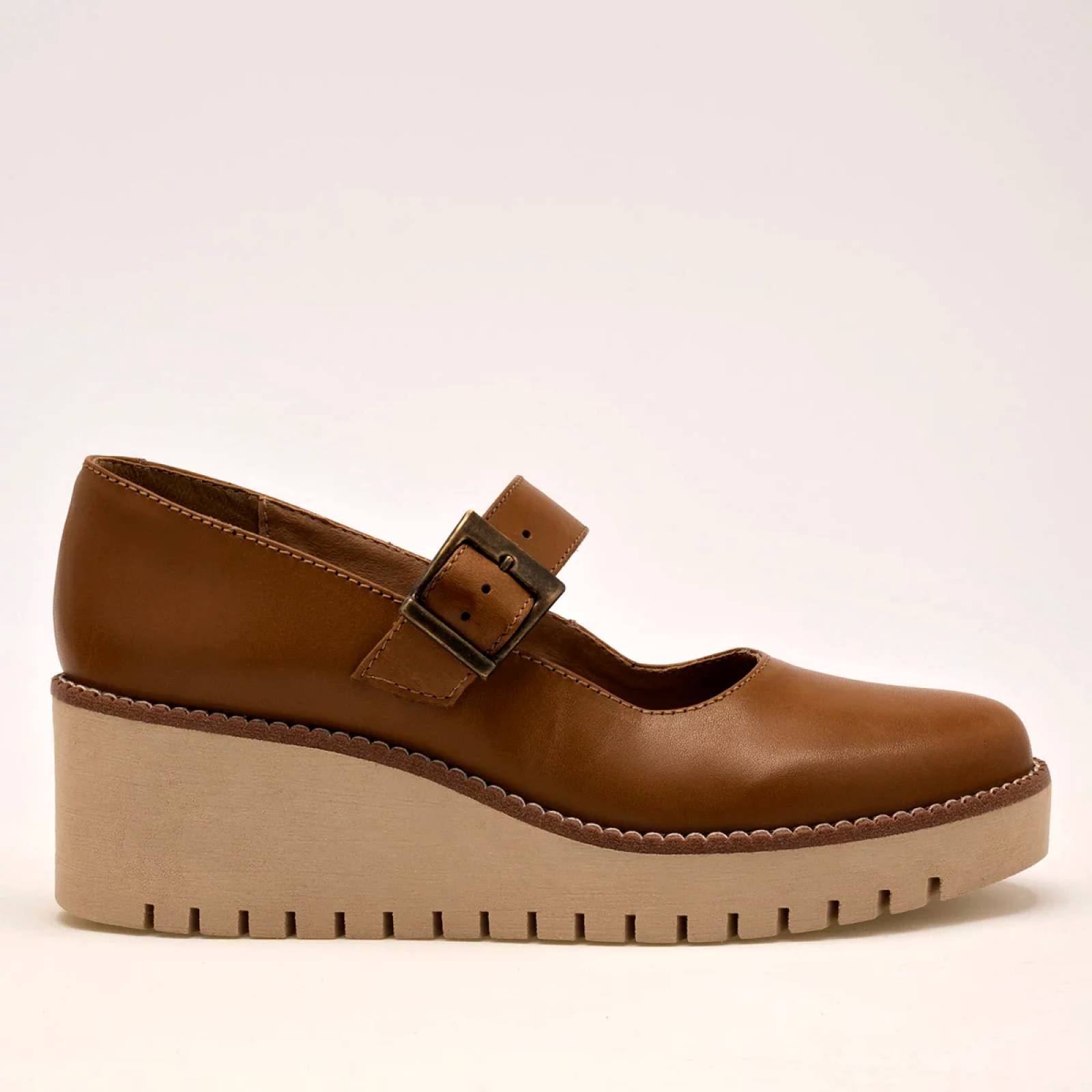 PLATAFORMA CERRADA Seducta 511 Color CAMEL PARA Mujer Tx7