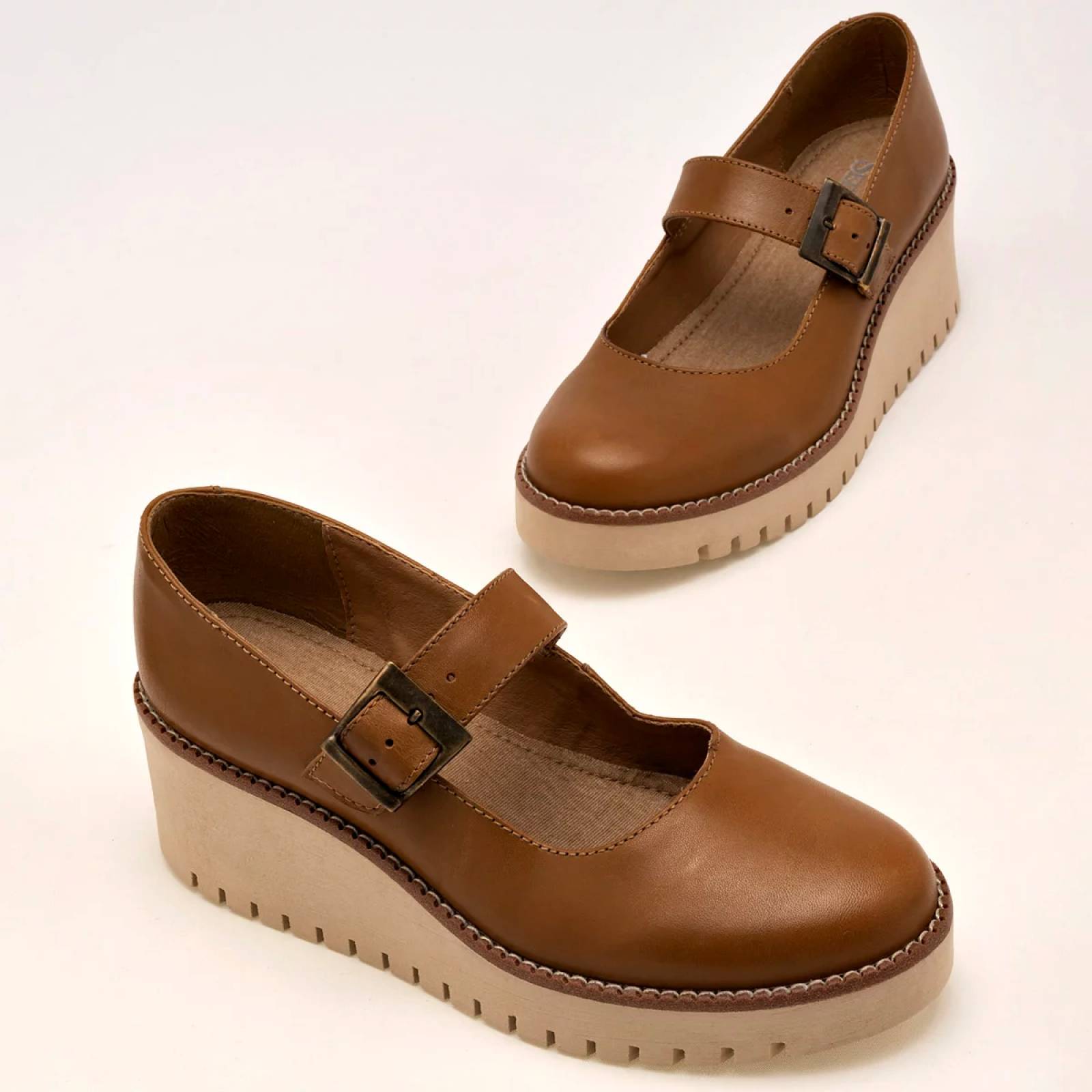 PLATAFORMA CERRADA Seducta 511 Color CAMEL PARA Mujer Tx7