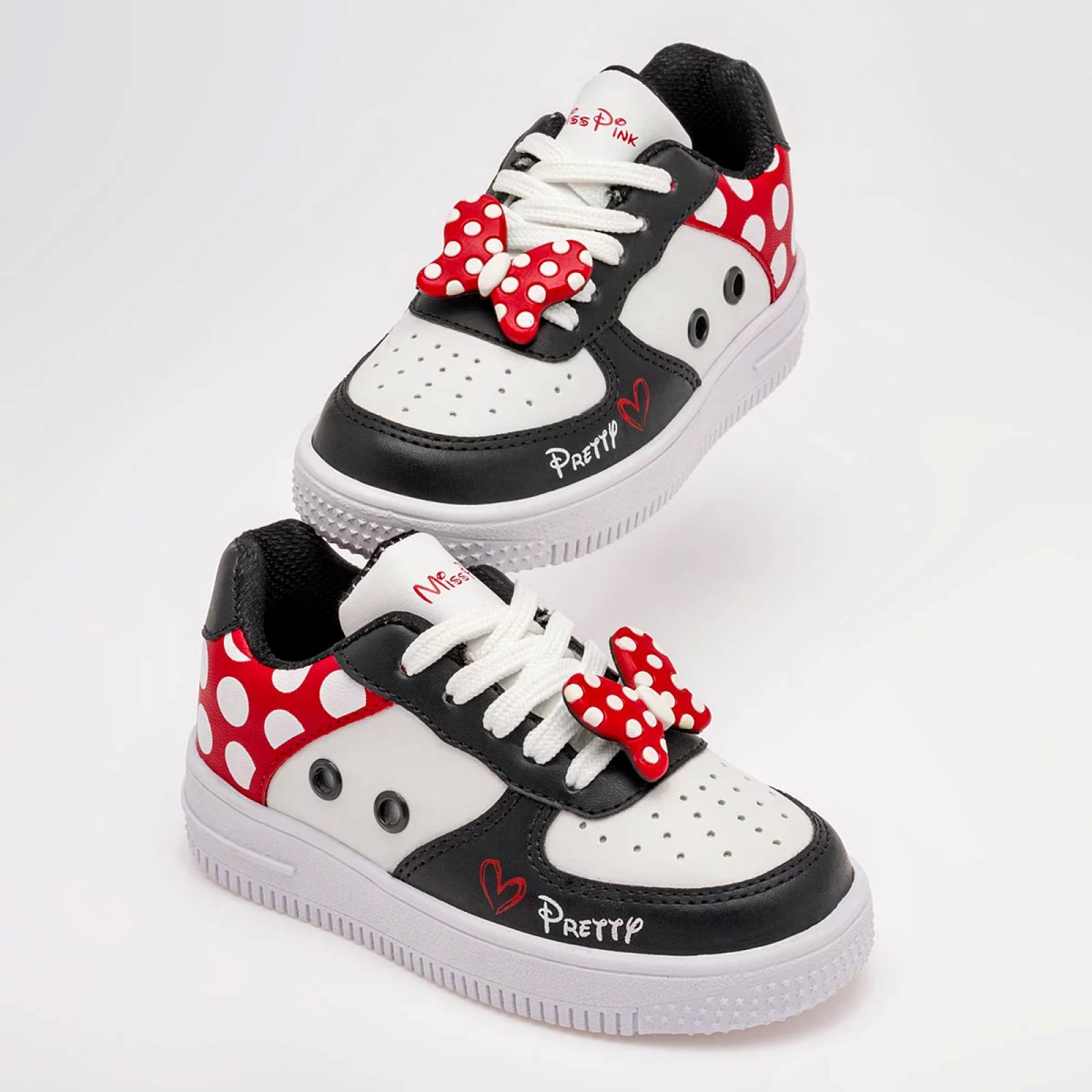 TENIS MINNIE MOUSE Miss pink AUSTRIA Color Blanco PARA Niña Tx7