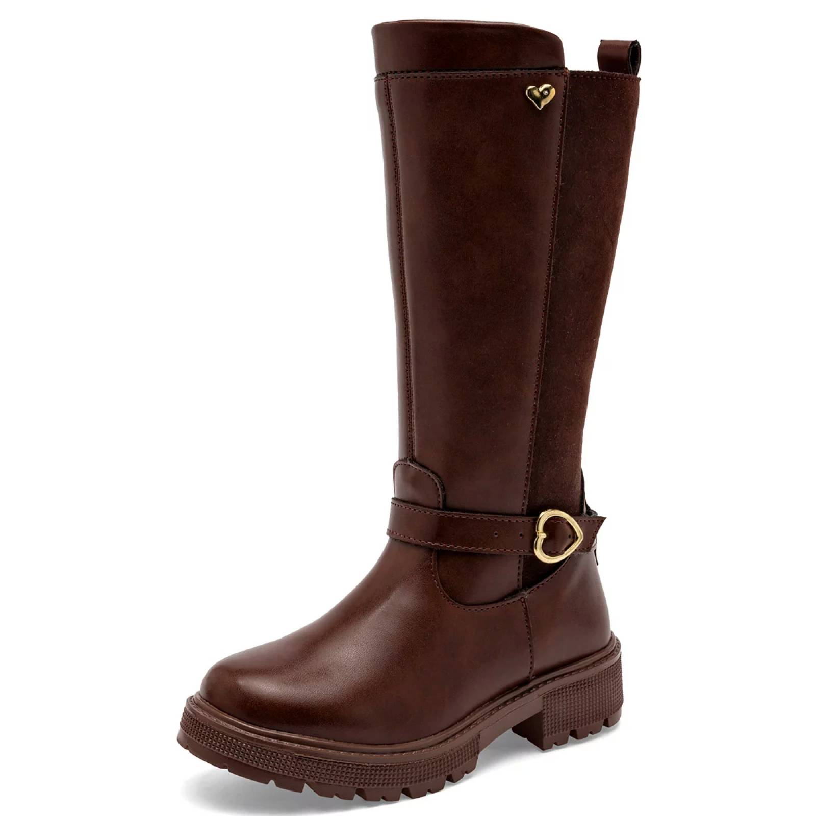 BOTA CON HEBILLA ENSUEÑO 159295 Color Cafe PARA Niña Tx7