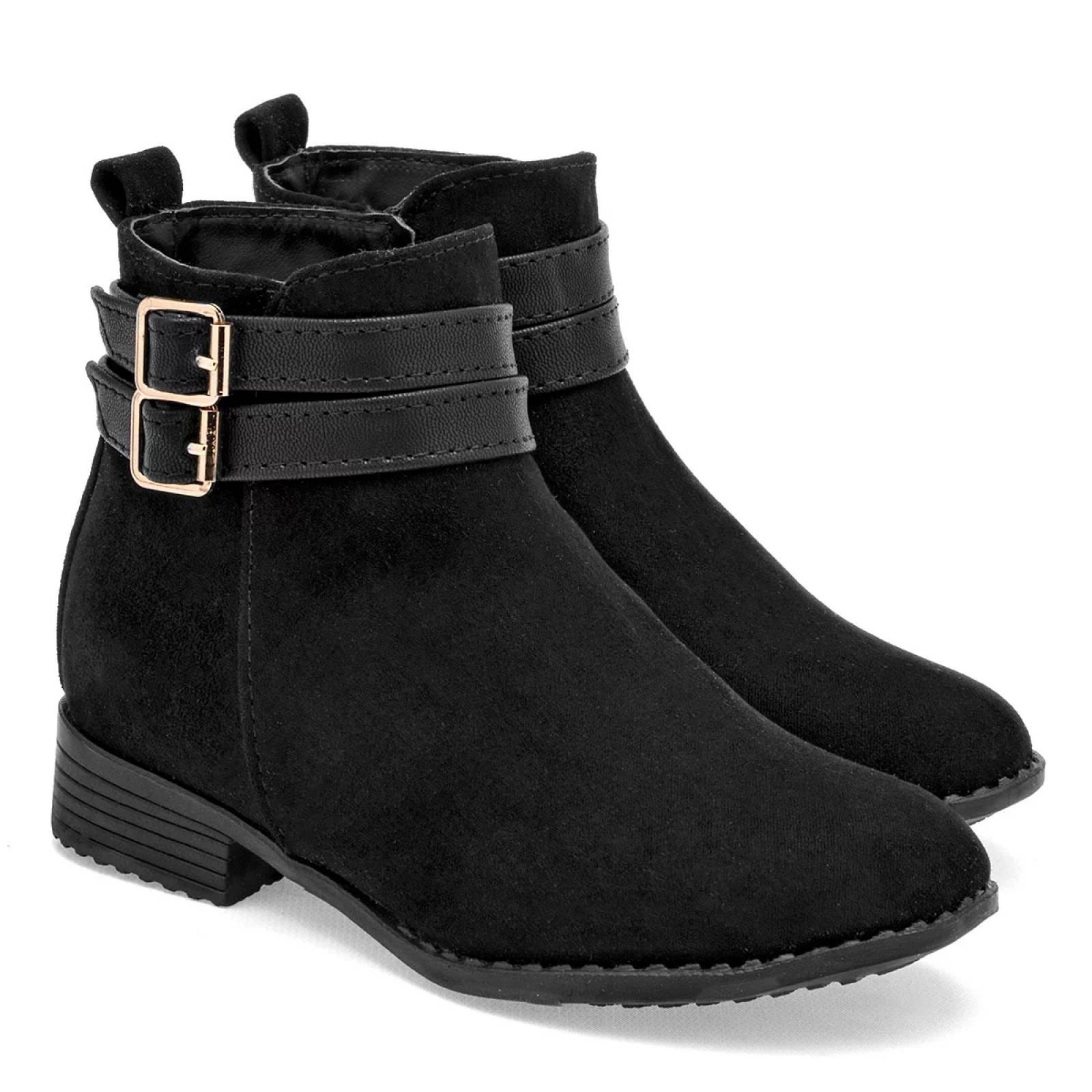 BOTIN GAMUZA Celex 5156 Color Negro PARA Niña Tx7
