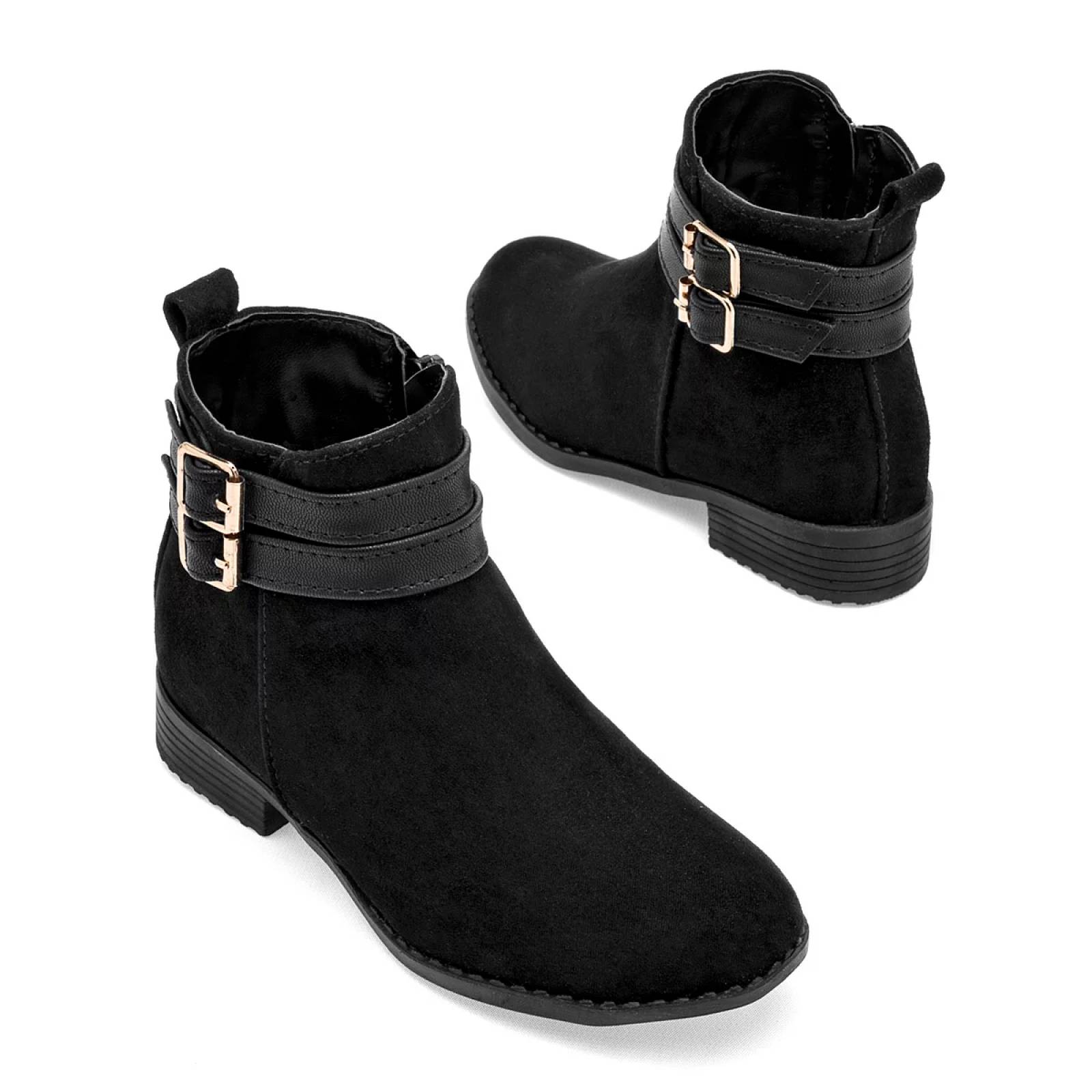 BOTIN GAMUZA Celex 5156 Color Negro PARA Niña Tx7