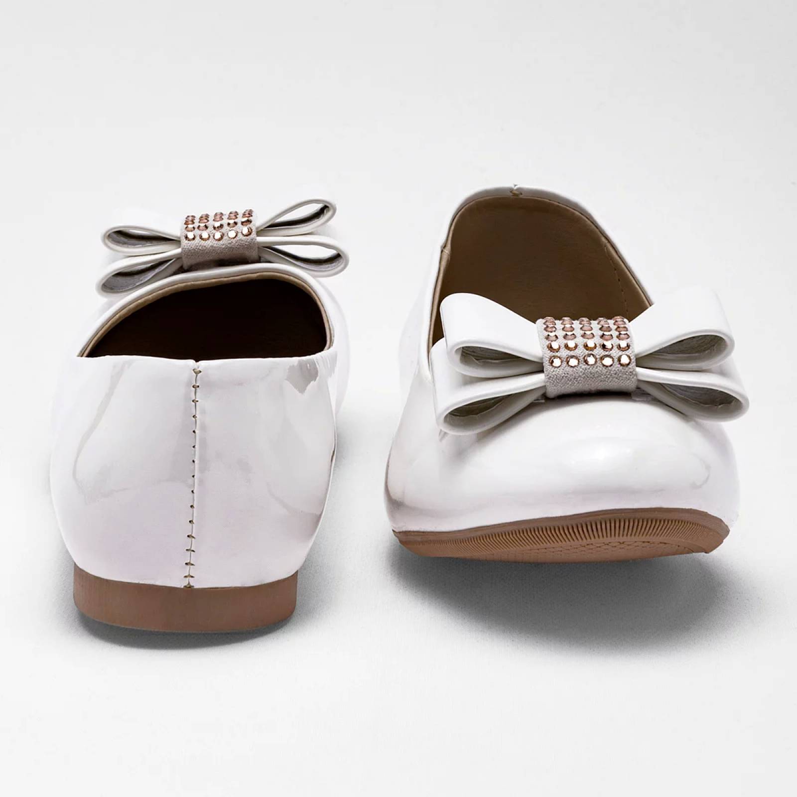 FLATS CON MOÑO Been class 17365 Color Blanco PARA Niña Tx7