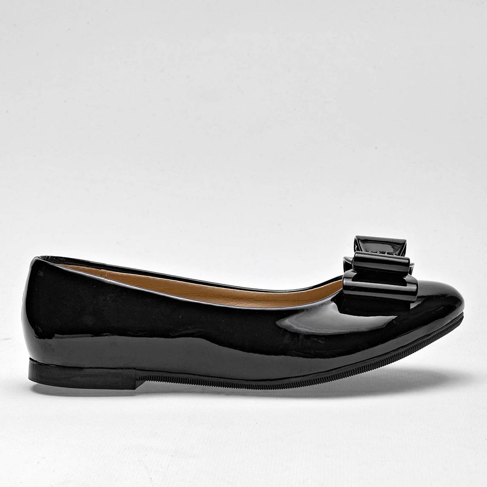 FLATS CHAROL CON MOÑO Been class 17365 Color Negro PARA Niña Tx7