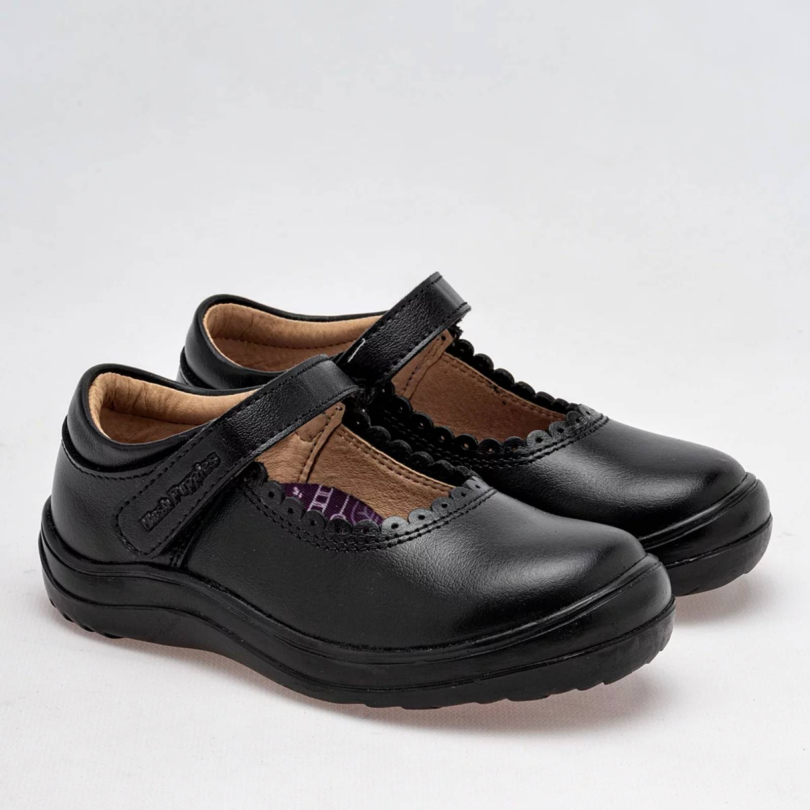 FLATS ESCOLAR Hush puppies kids HP01461 Color Negro PARA Niña Tx7