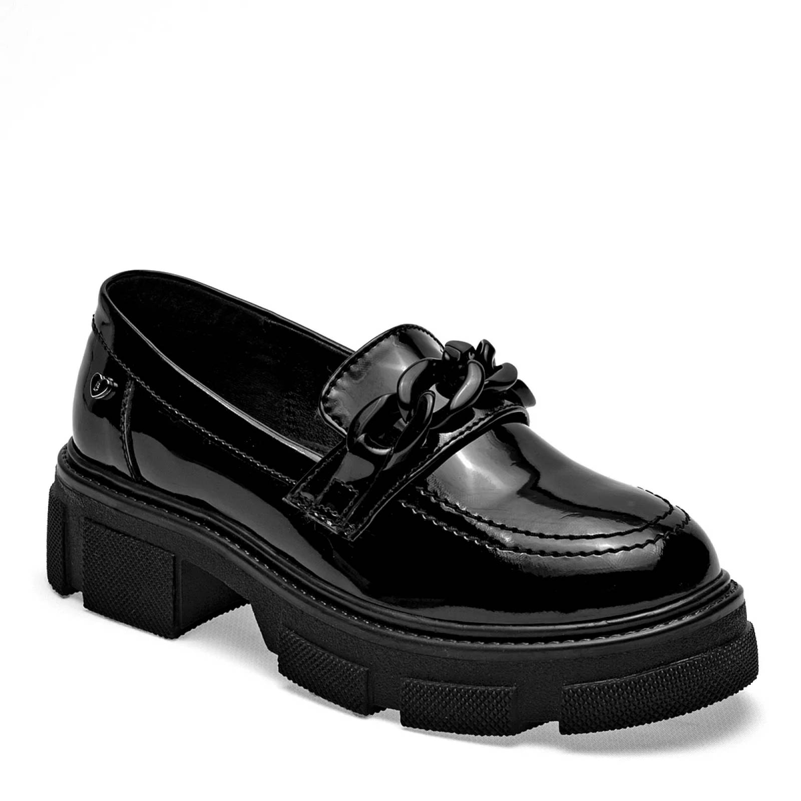 MOCASIN ESCOLAR CHAROL Bambino BM2920 Color Negro PARA Niña Tx7