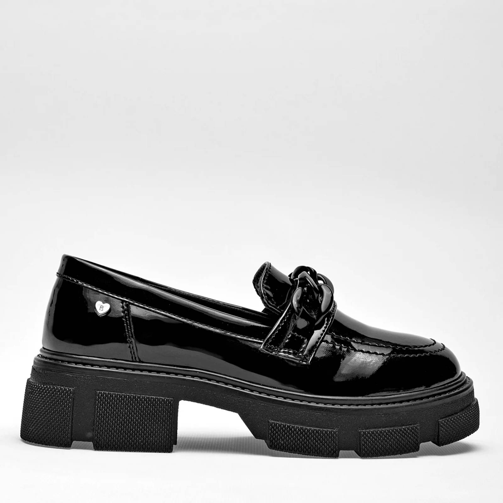 MOCASIN ESCOLAR CHAROL Bambino BM2920 Color Negro PARA Niña Tx7