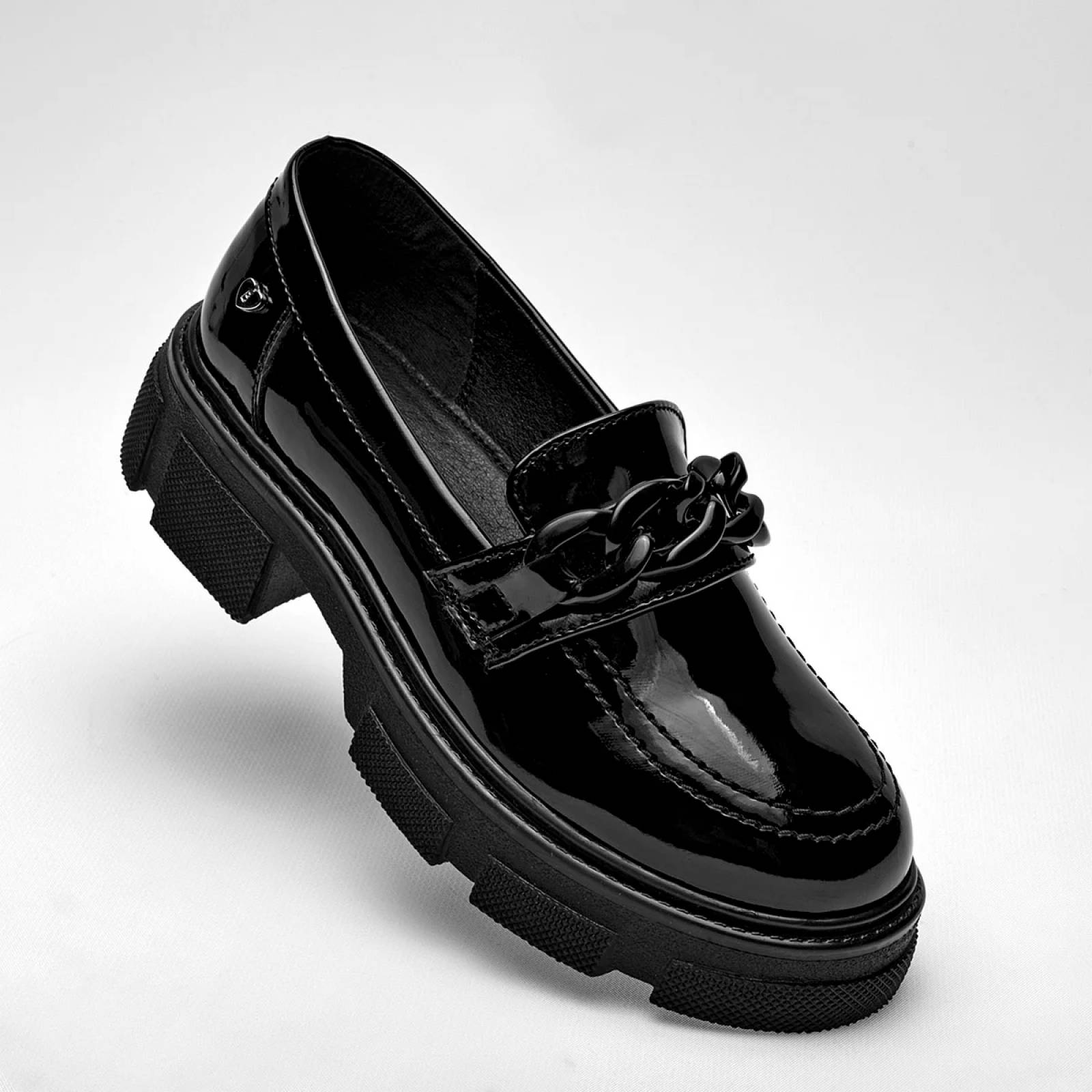 MOCASIN ESCOLAR CHAROL Bambino BM2920 Color Negro PARA Niña Tx7
