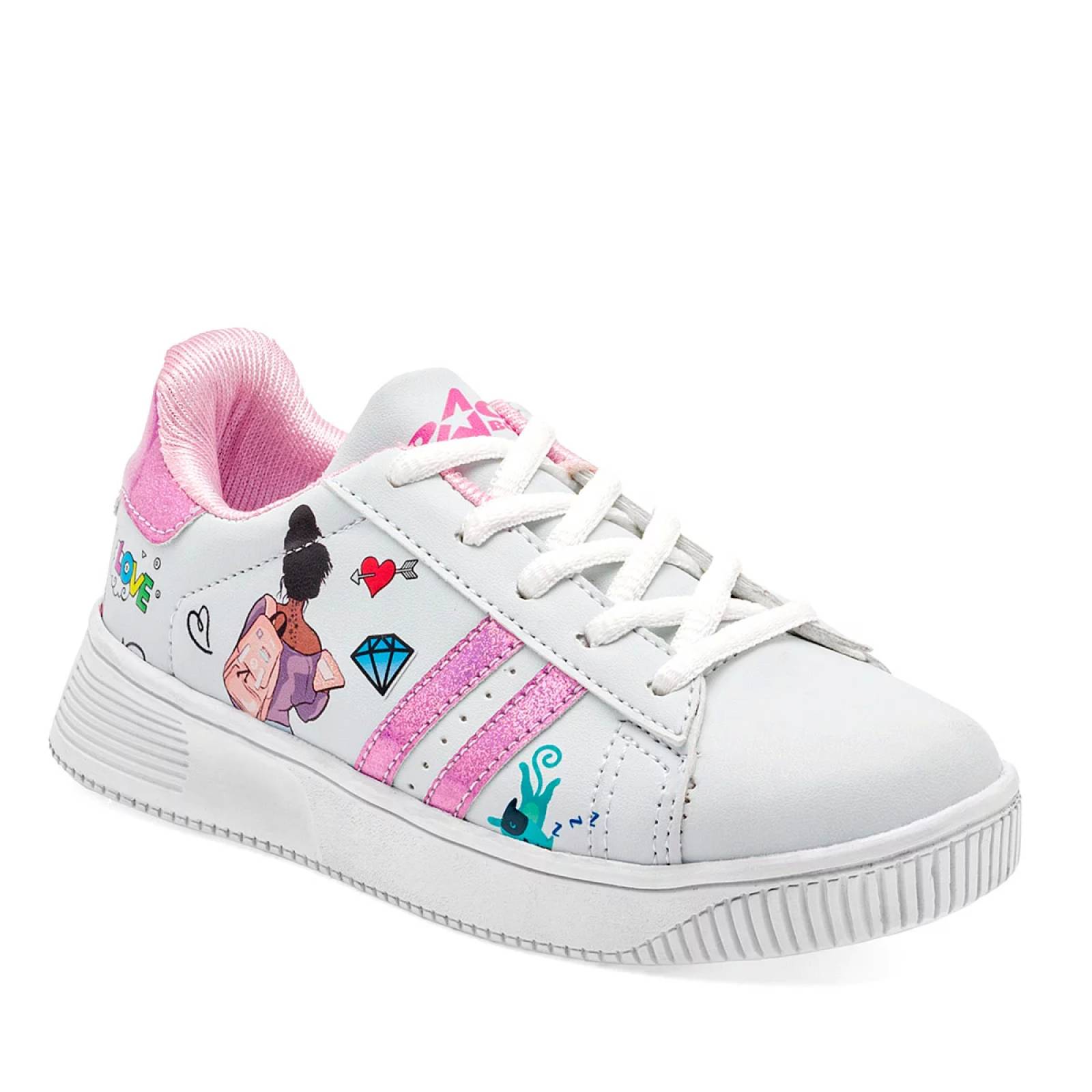 TENIS Space boys 054 Color Blanco PARA Niña Tx7