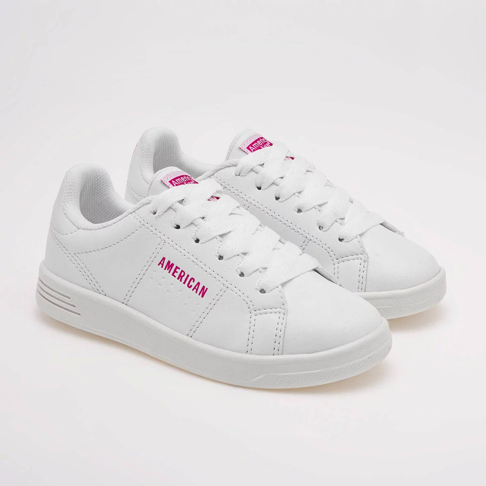 TENIS ESCOLAR UNISEX American fire 7085 Color Blanco PARA Niña Tx7