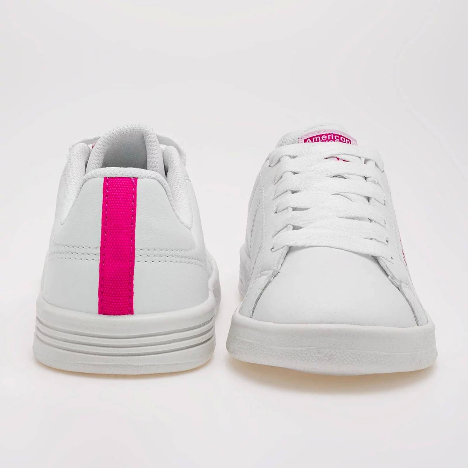 TENIS ESCOLAR UNISEX American fire 7085 Color Blanco PARA Niña Tx7