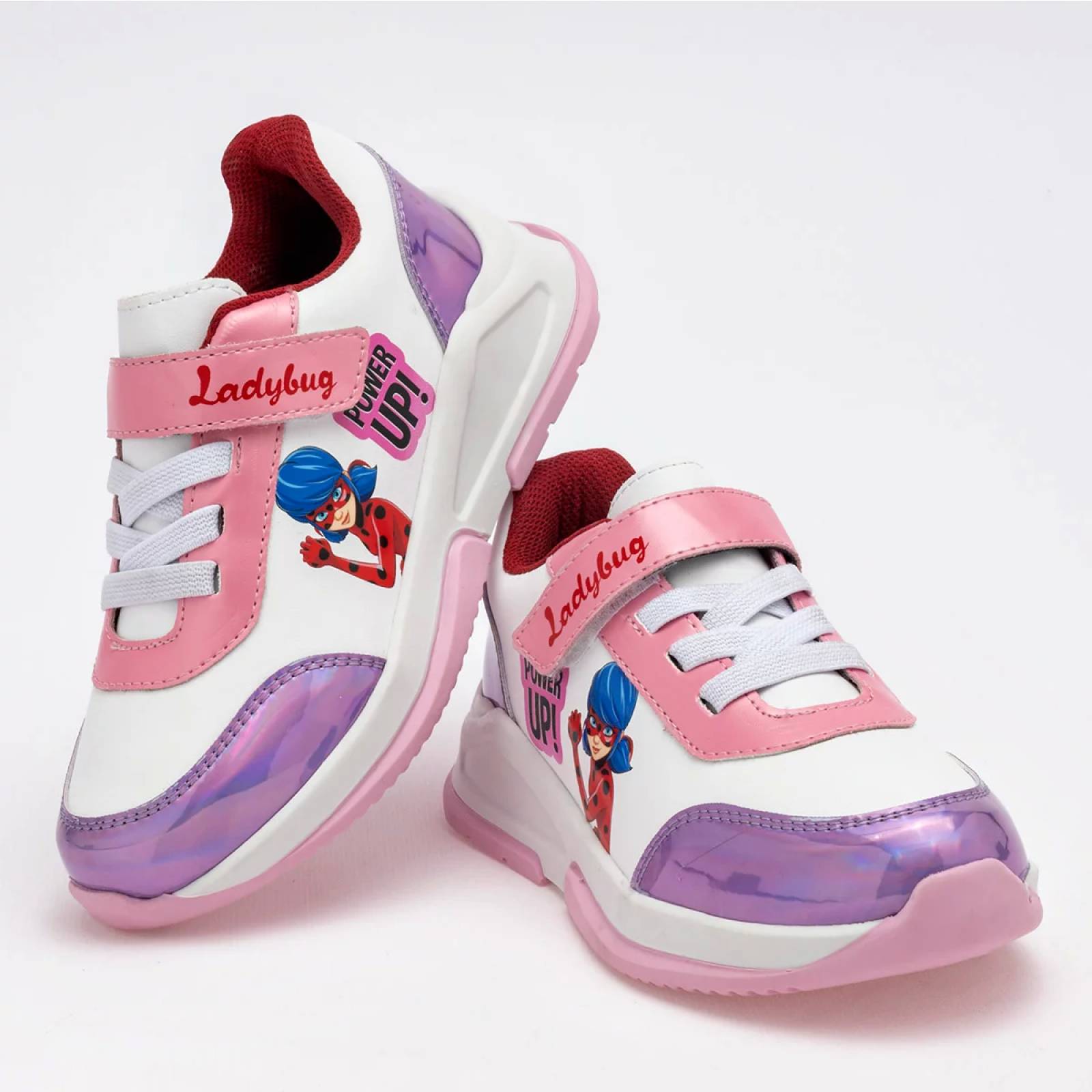 TENIS LADY BUG Licencias yuyin LB3111 Color Blanco PARA Niña Tx7