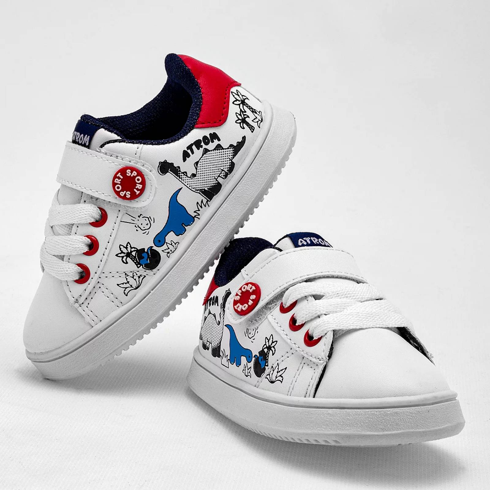 TENIS Atrom DINOS Color Blanco PARA Niño Tx7