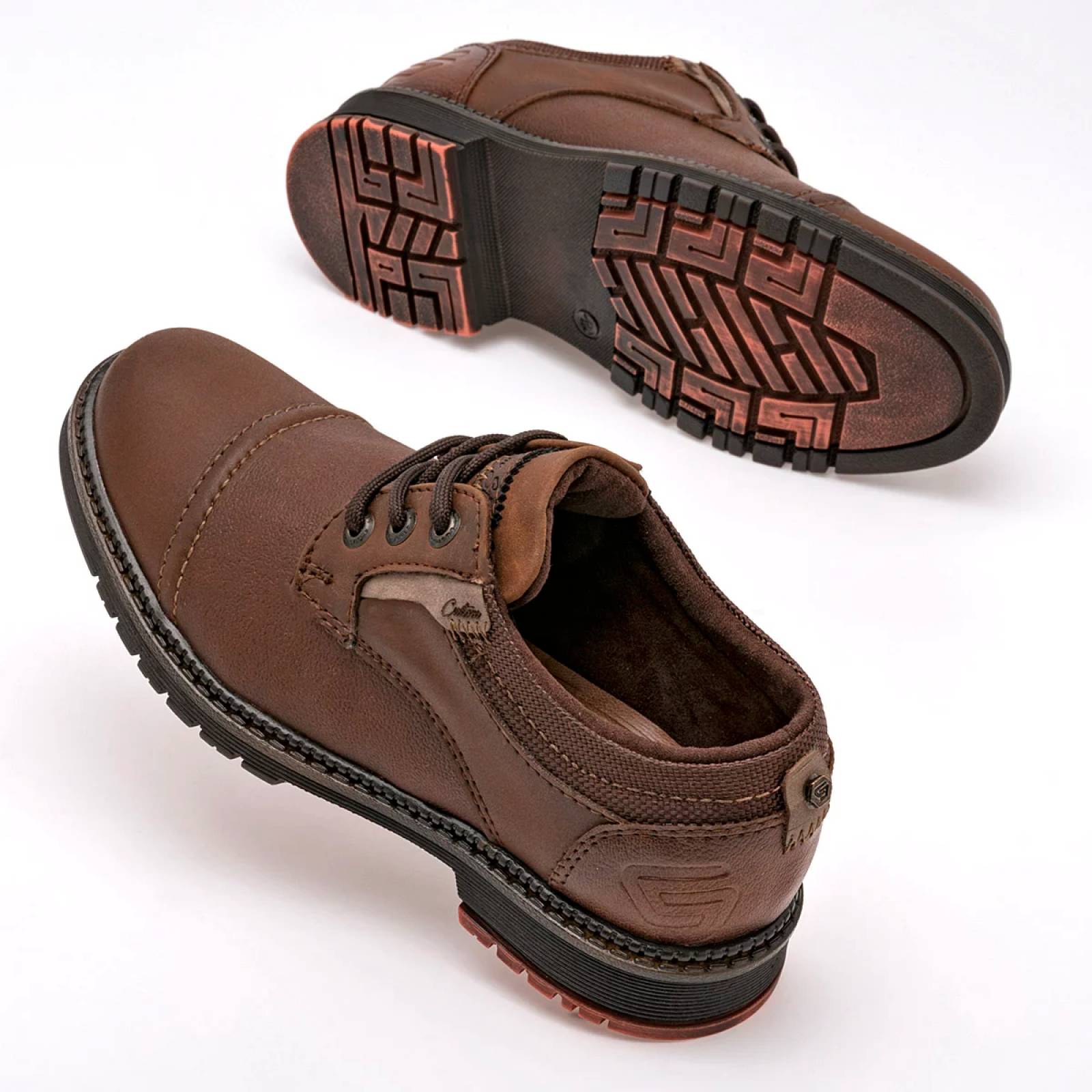 ZAPATO CASUAL Negro total 3861 Color Cafe PARA Joven Tx7