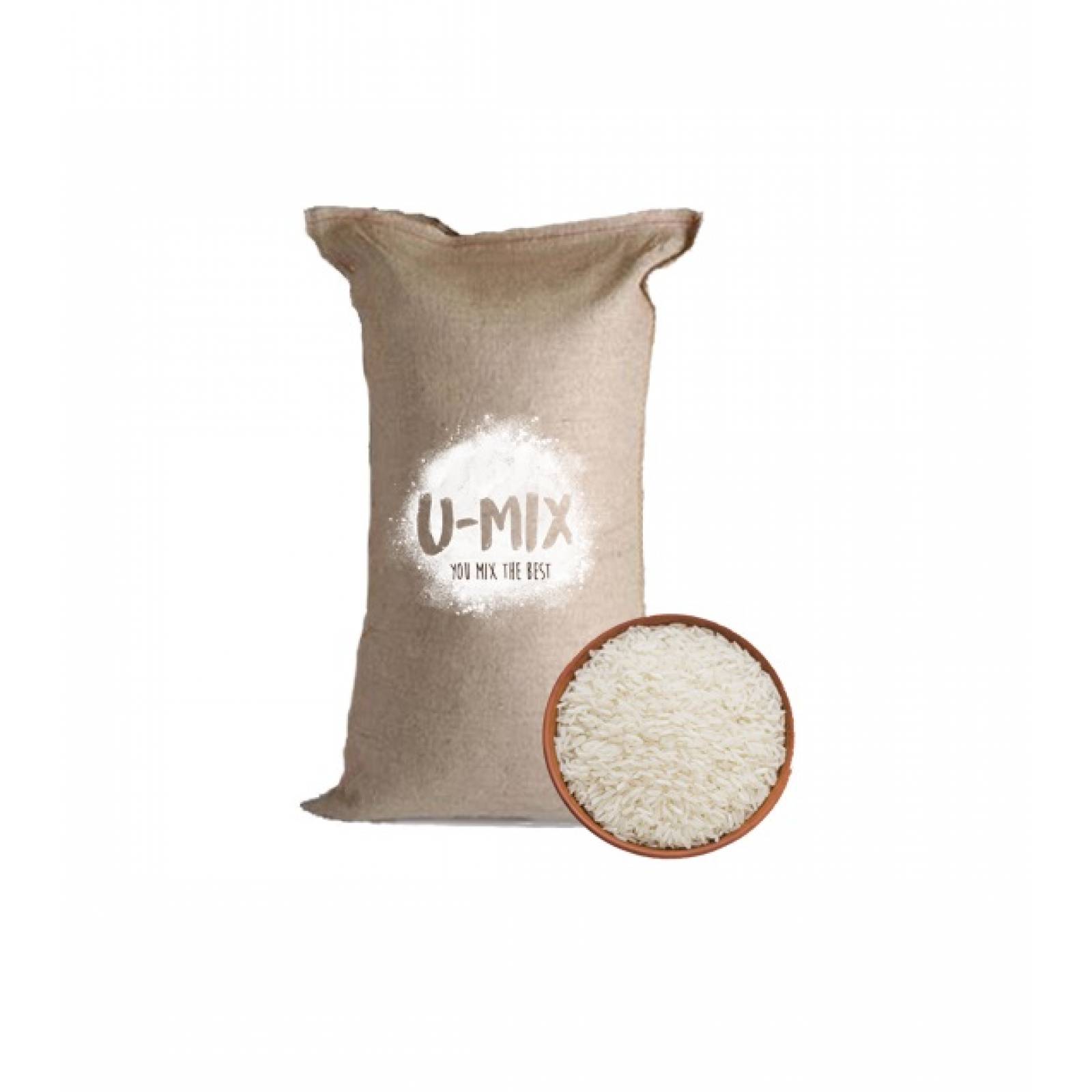 Harina De Arroz Sin Gluten U MIX Costal de 25 KG Premium
