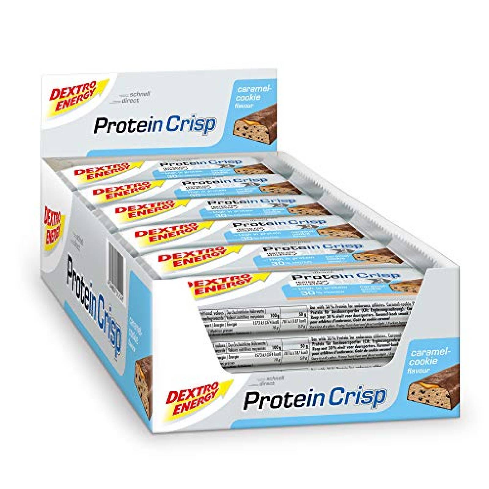 Dextro Energy Protein Crisp 50g Barra De Proteína 30% 24pzs Caramel cookie