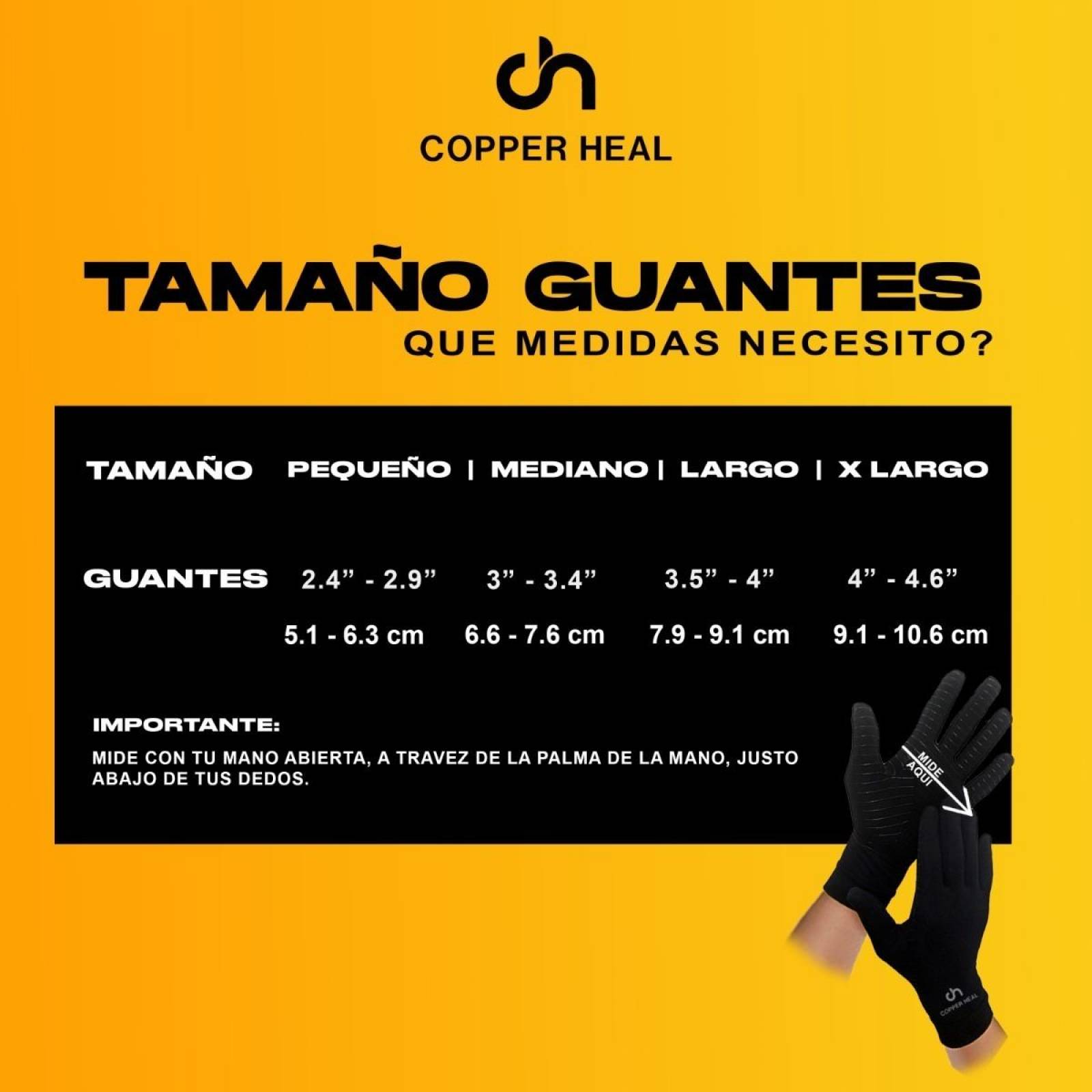 Guantes De Compresión Para Artritis Con Cobre Copper Heal