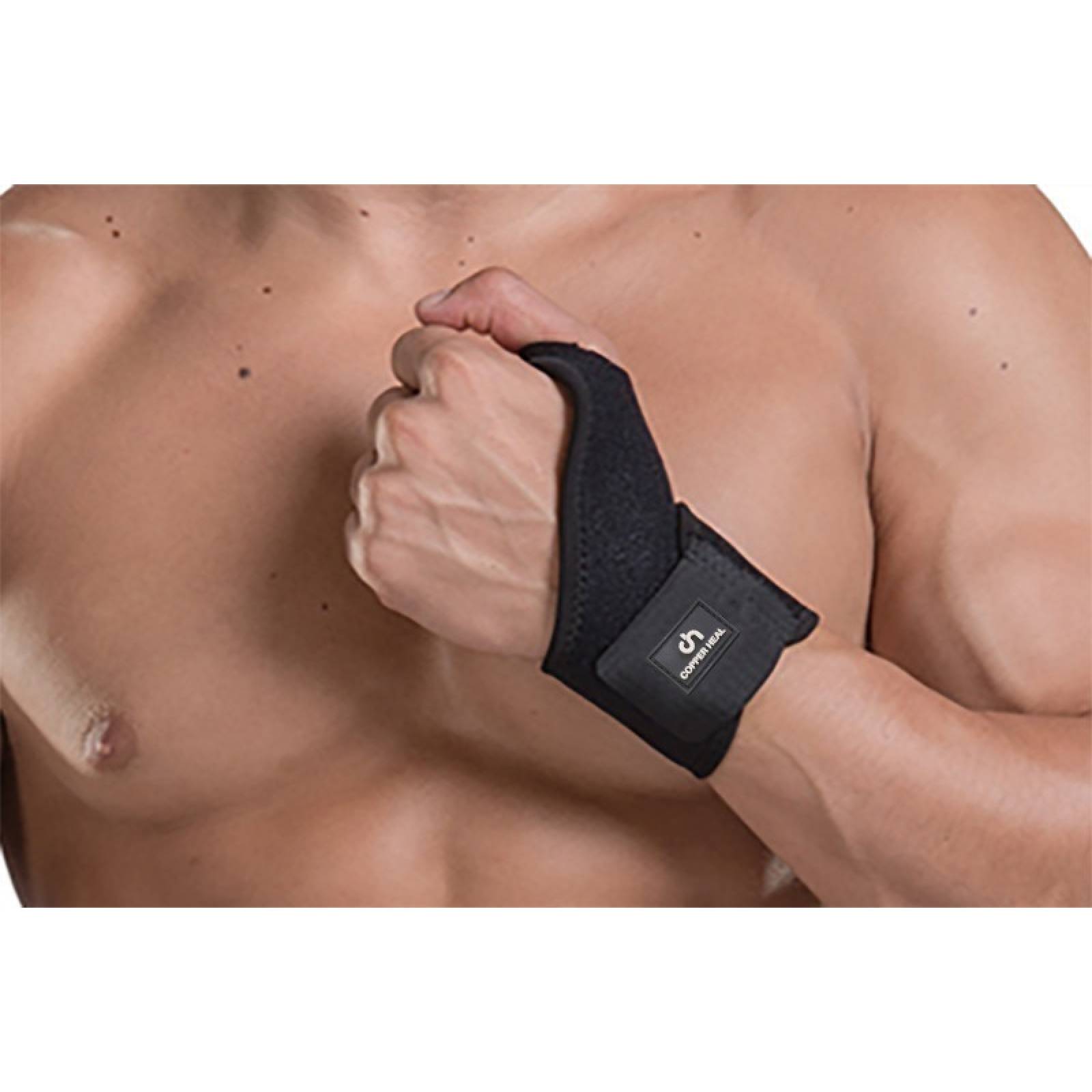 Copper Heal Banda Muñequera Ajustable Sirve Para Ambas Manos