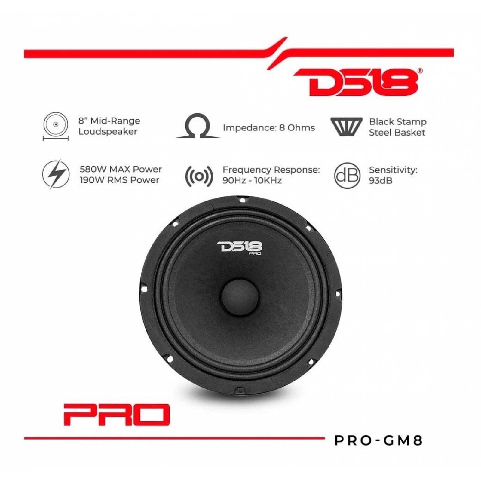 Bocina Ds18 Pro gm8 8  Open Show 580 Watts 8 ohm (1 Altavoz)
