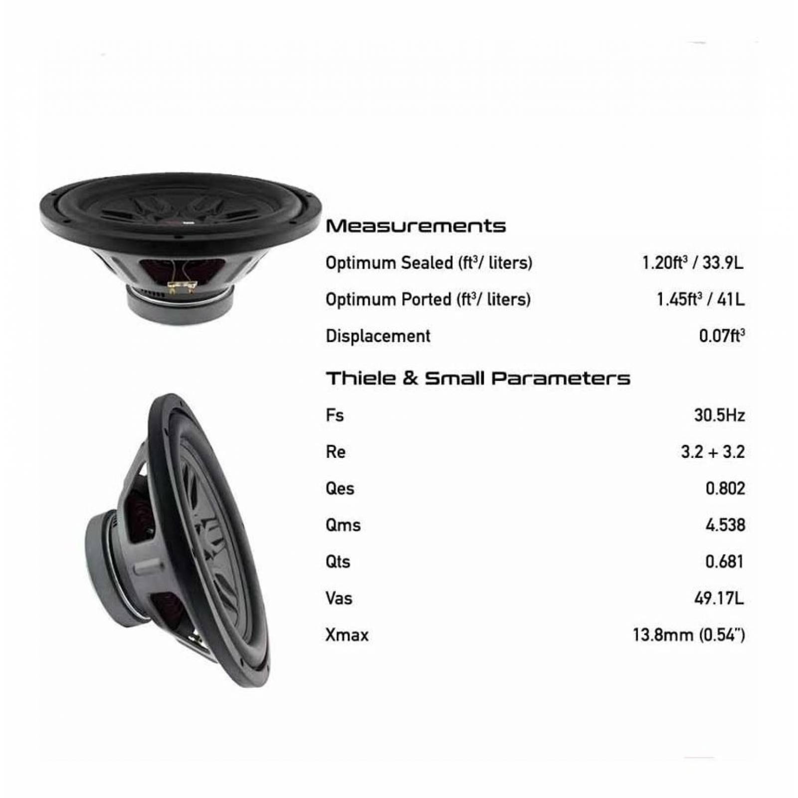 Subwoofer Ds18 Slc md12d4 Bobina Sencilla 12  1000w Máx