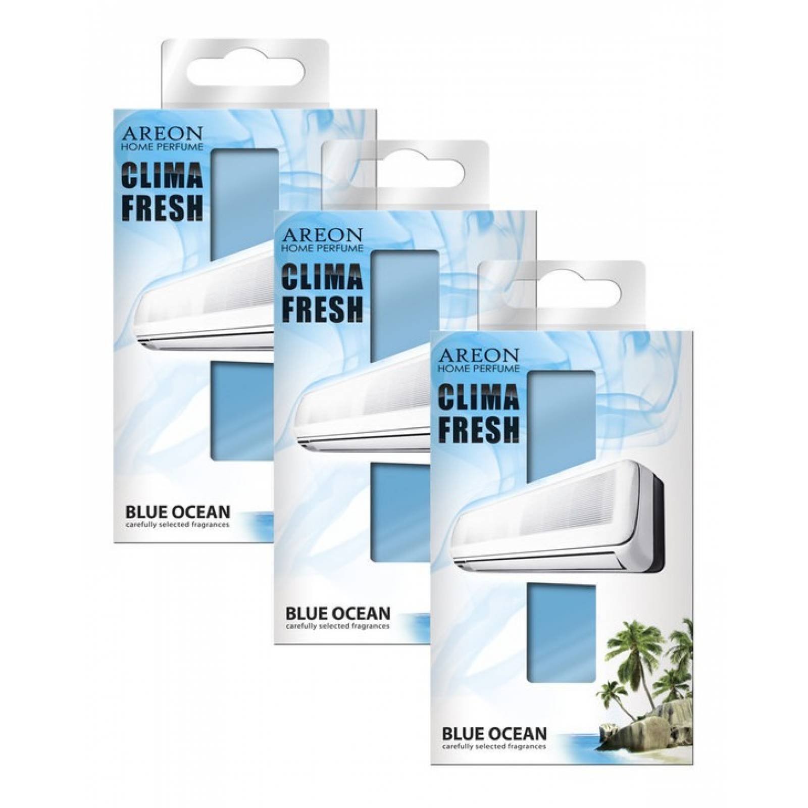 Aromatizante Areon Clima Fresh Aroma Blue Ocean Pack 3piezas