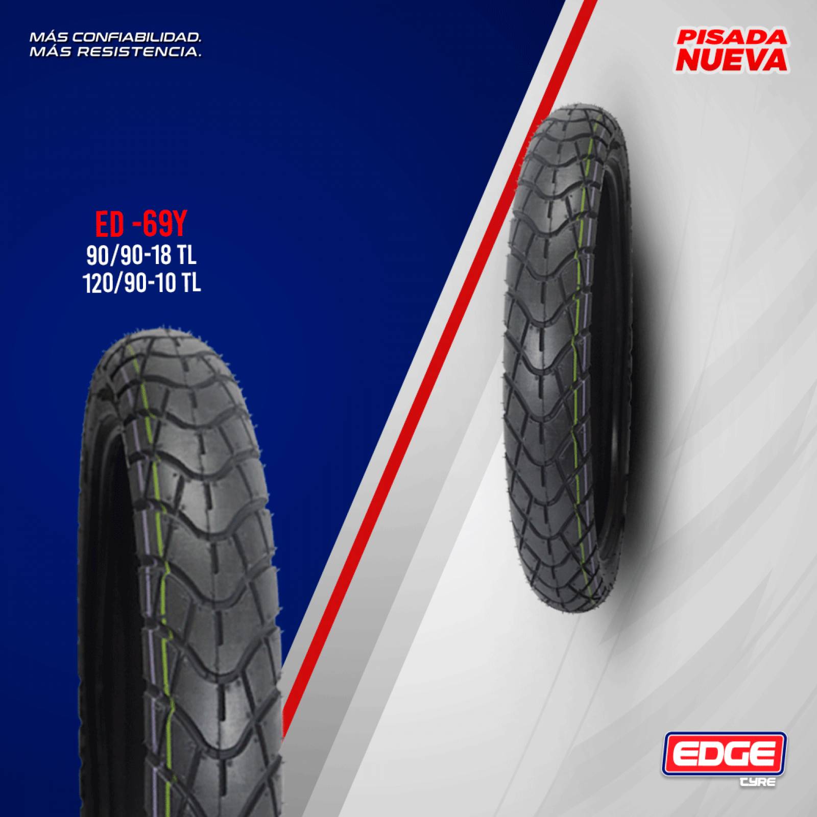 LLANTA Motocicleta Marca EDGE   Llantas Neumaticos R18