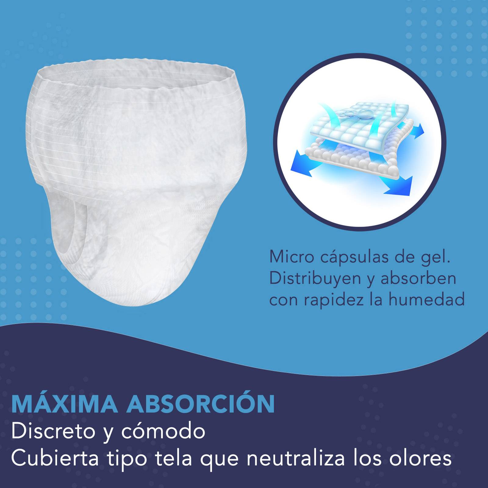 Pañales Tipo Calzon Para Adulto Con 10 Pzs Santa Julia 