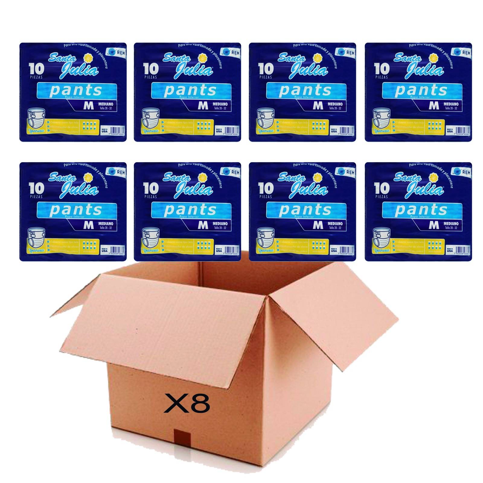 Pañales Tipo Calzon Para Adulto Caja Con 80 Pzs