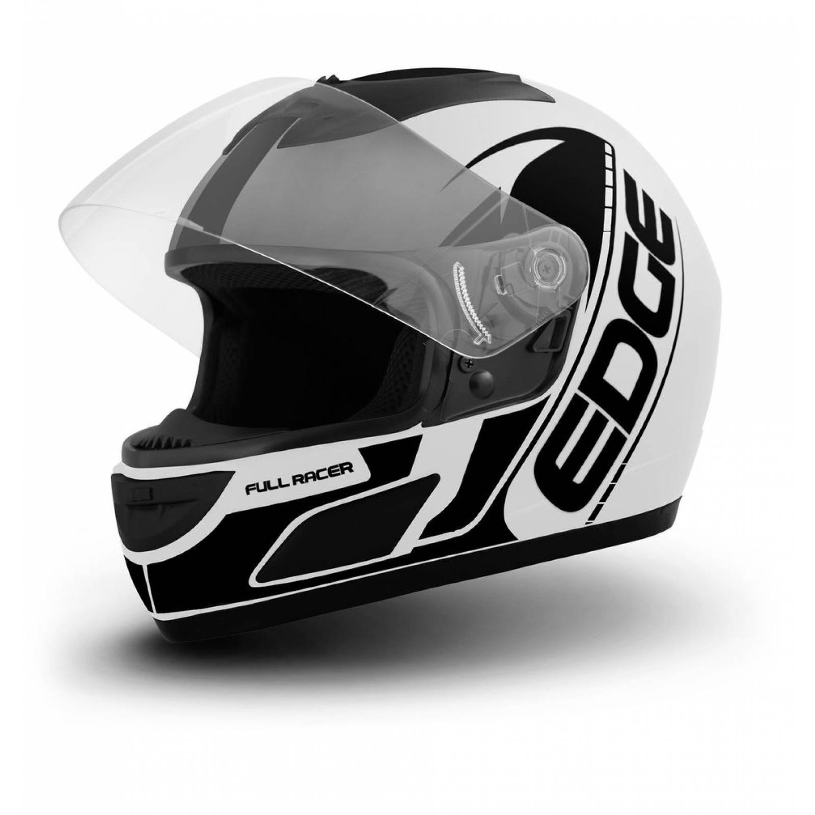 Casco Motocicleta Completo Integral Marca Edge Laser Cerrado Visor ANTIVAHO