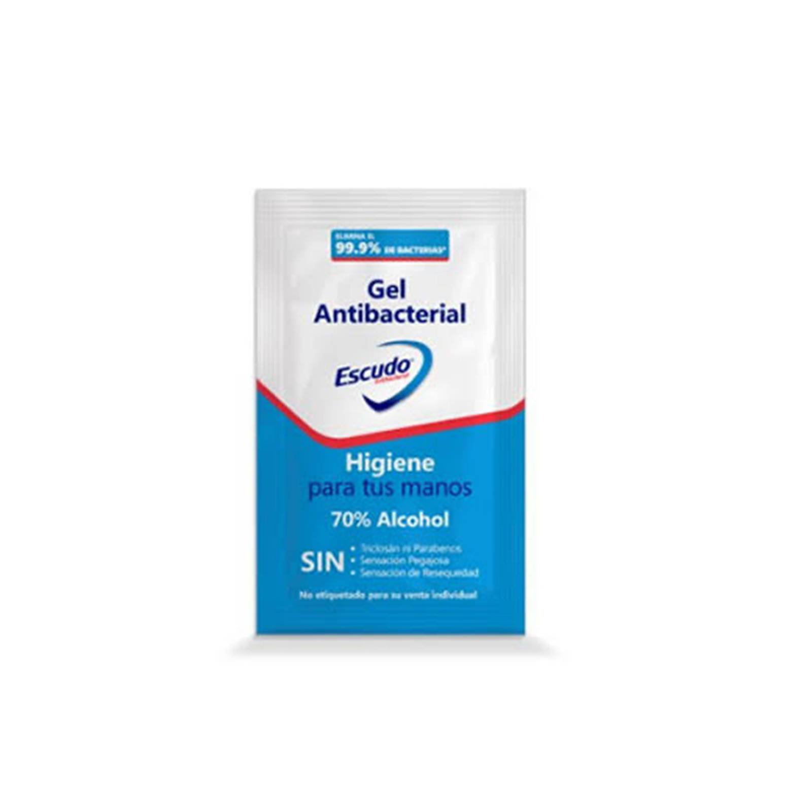 Caja de 1200 Sobres Gel Antibacterial Marca ESCUDO 15 Ml C U